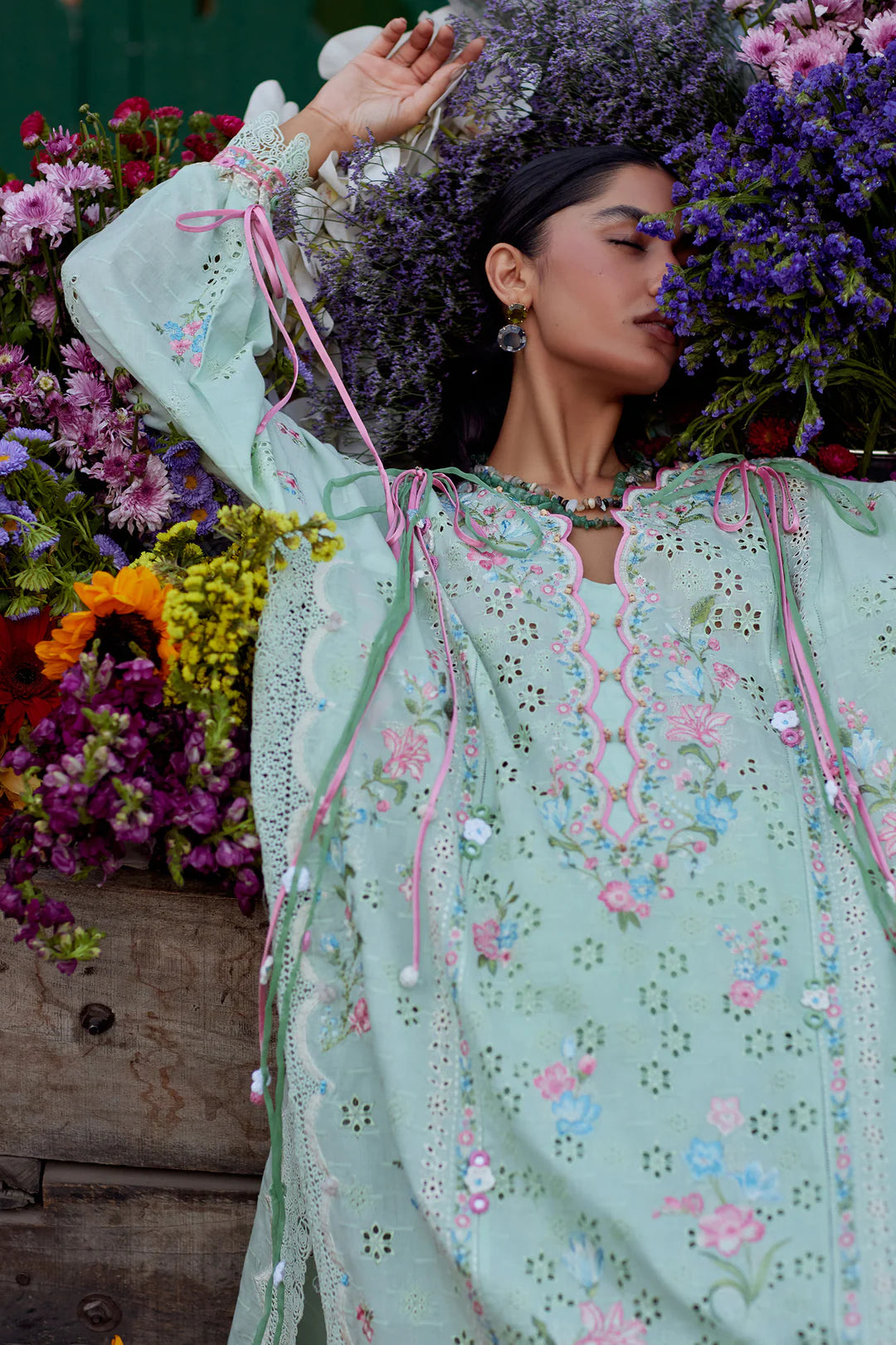 JADE VINE REVERIE (ZF26-12) | Zaha Festive Lawn’26 | Wildflower