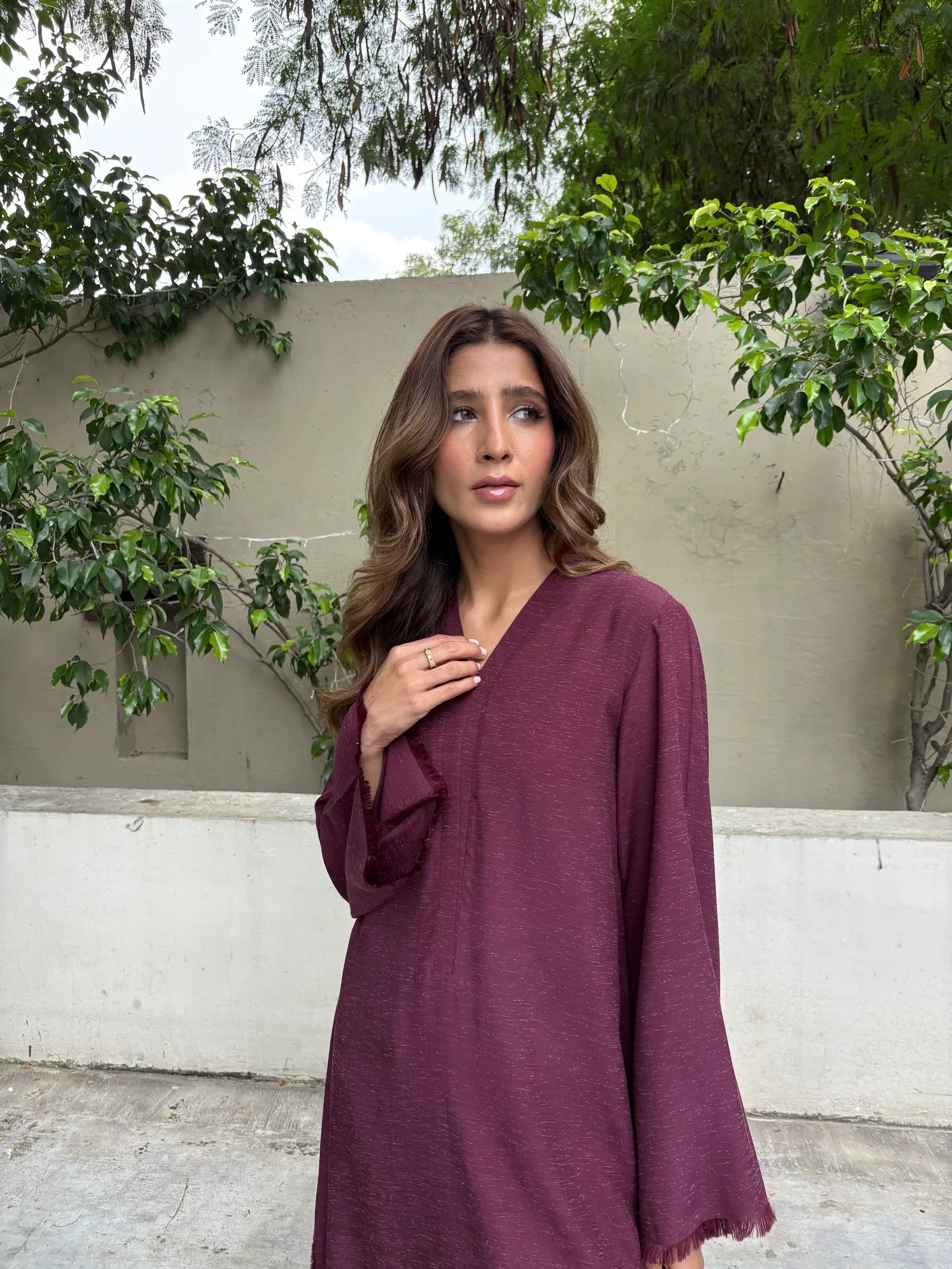 BURGUNDY DHAAGA SET | SAK ATELIER