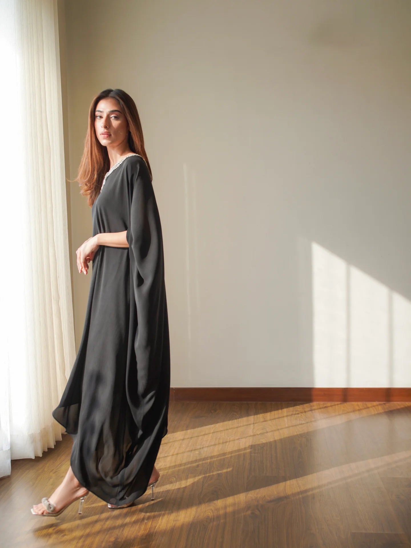 BLACK ZUMA KAFTAAN | SAK ATELIER
