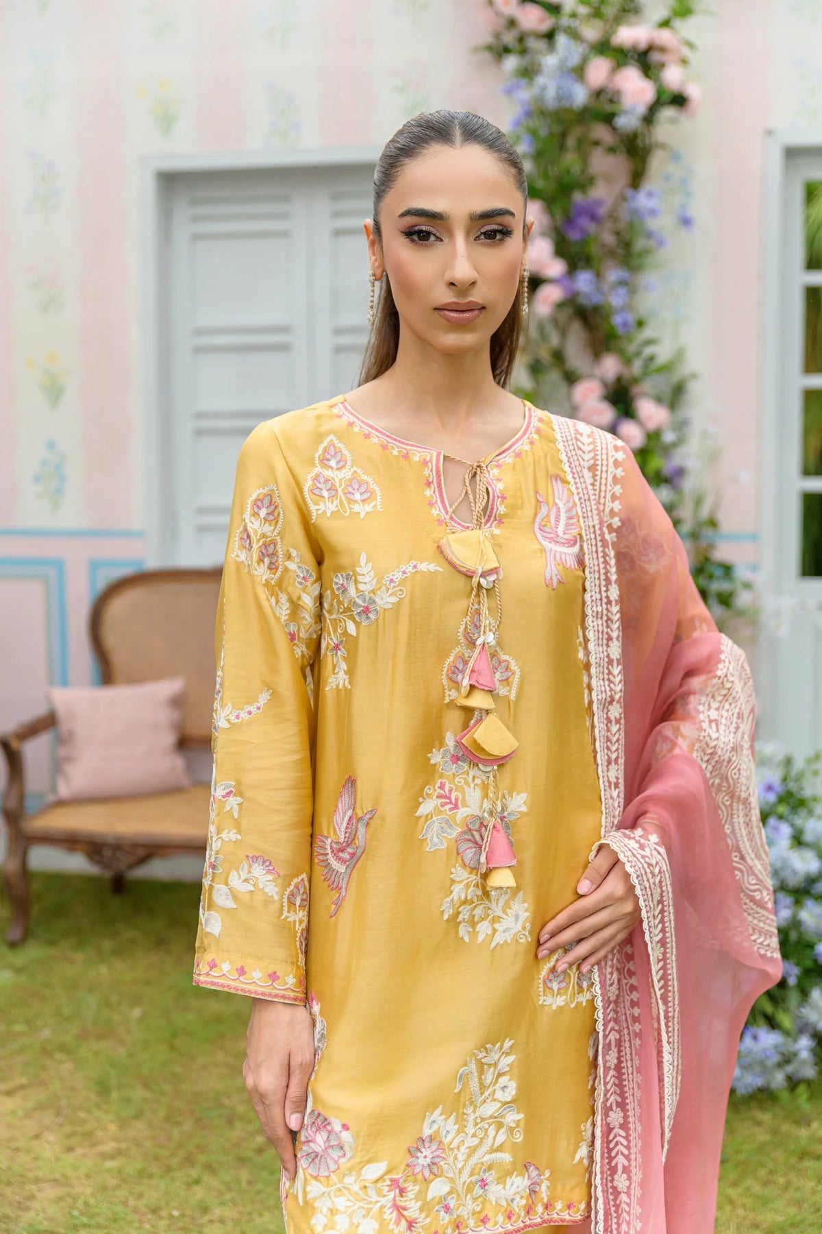 Custard | Zarayna-Festive Formals '25 | Flairs Studio