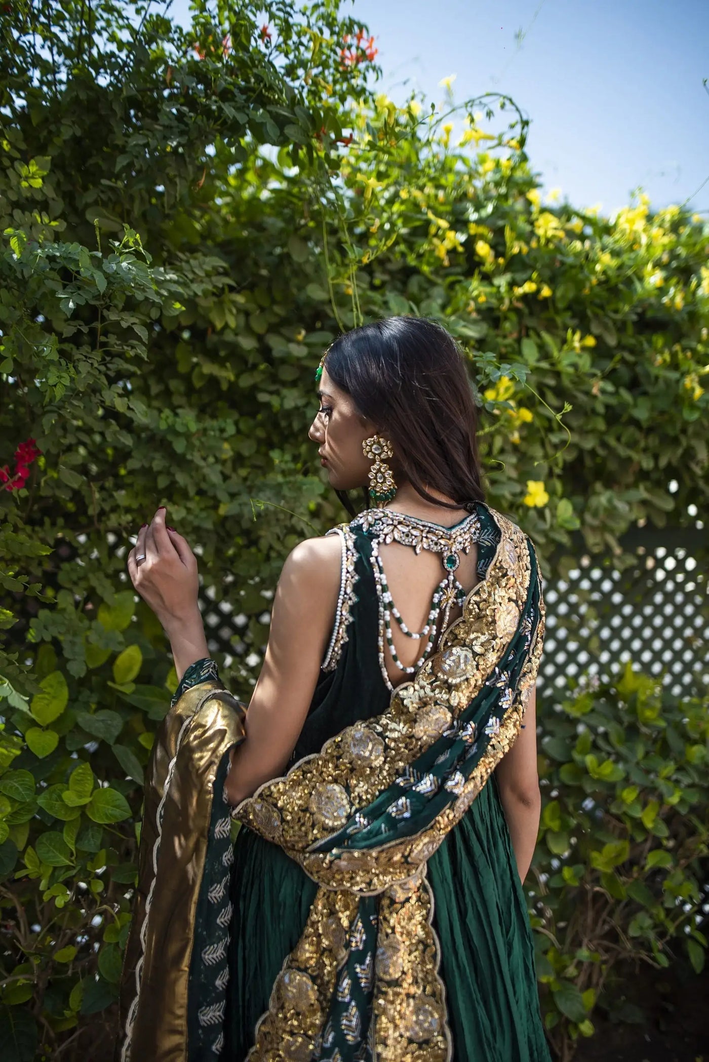 15216-Green | Velvet '25 | Ayesha Somaya