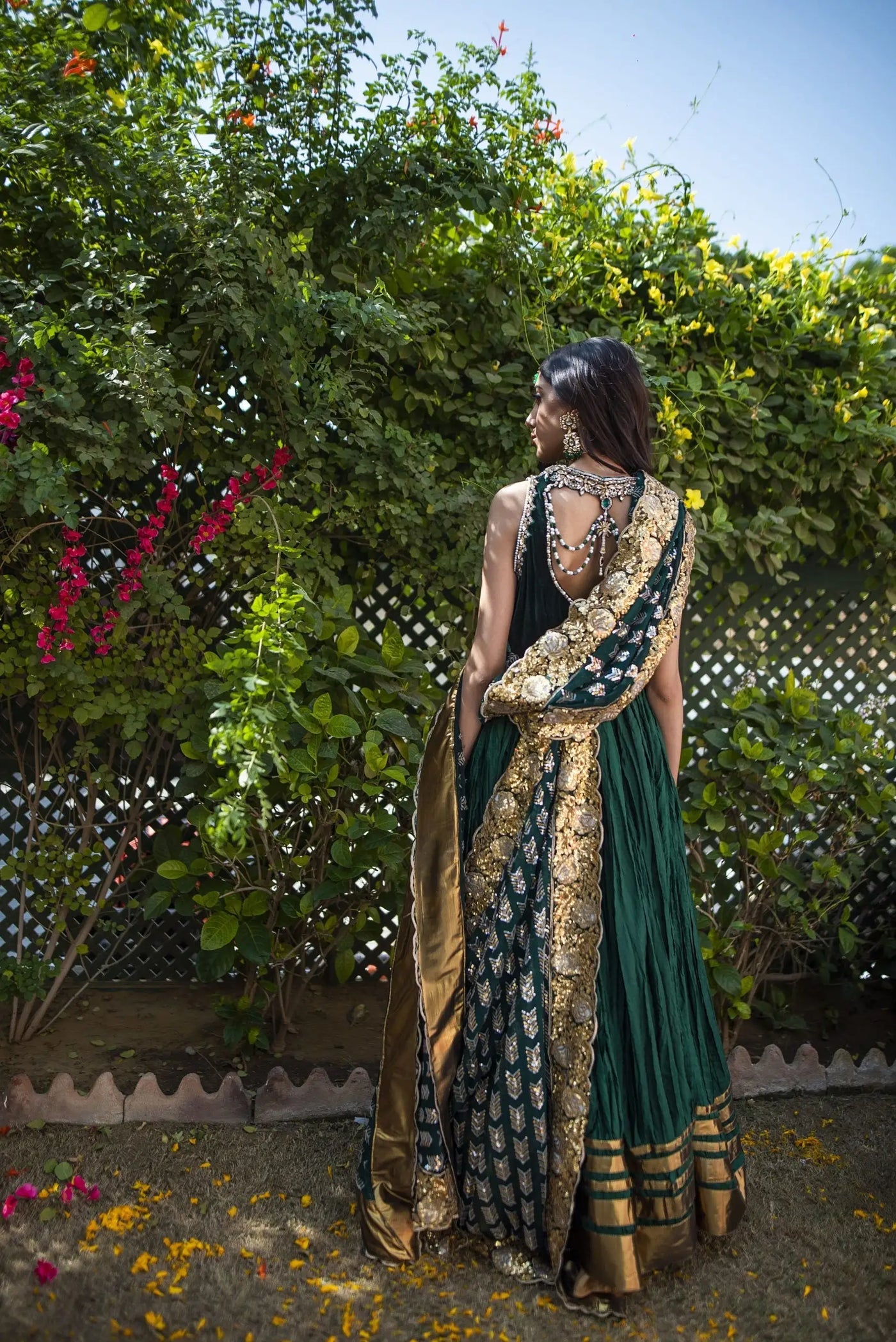15216-Green | Velvet '25 | Ayesha Somaya