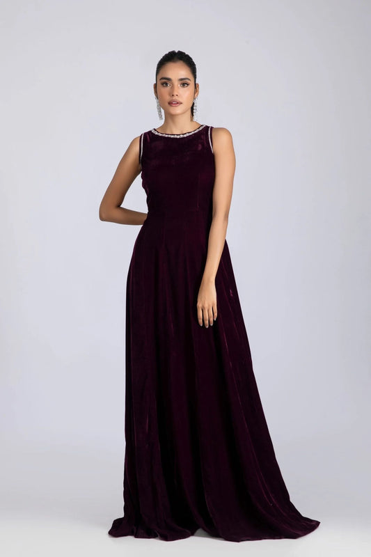16015-Purple | Velvet '25 | Ayesha Somaya