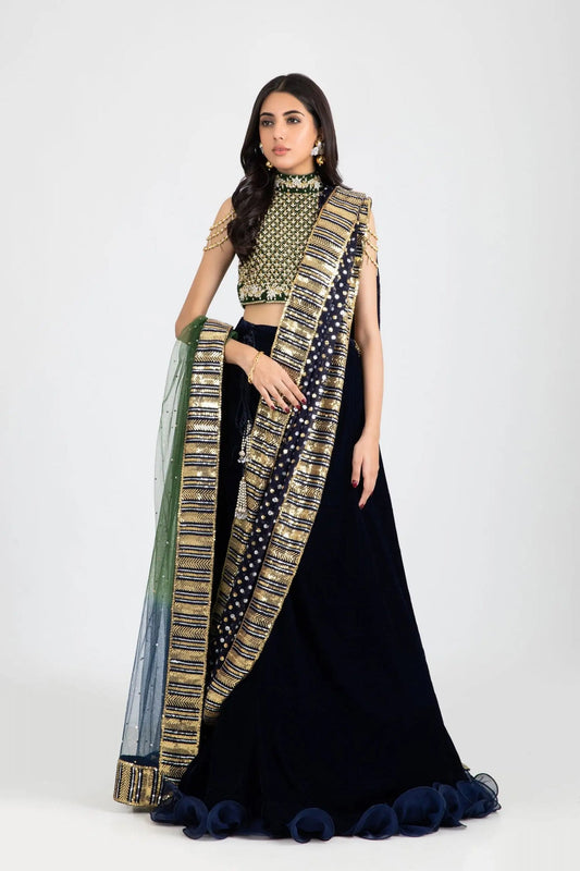 15182-Blue | Velvet '25 | Ayesha Somaya