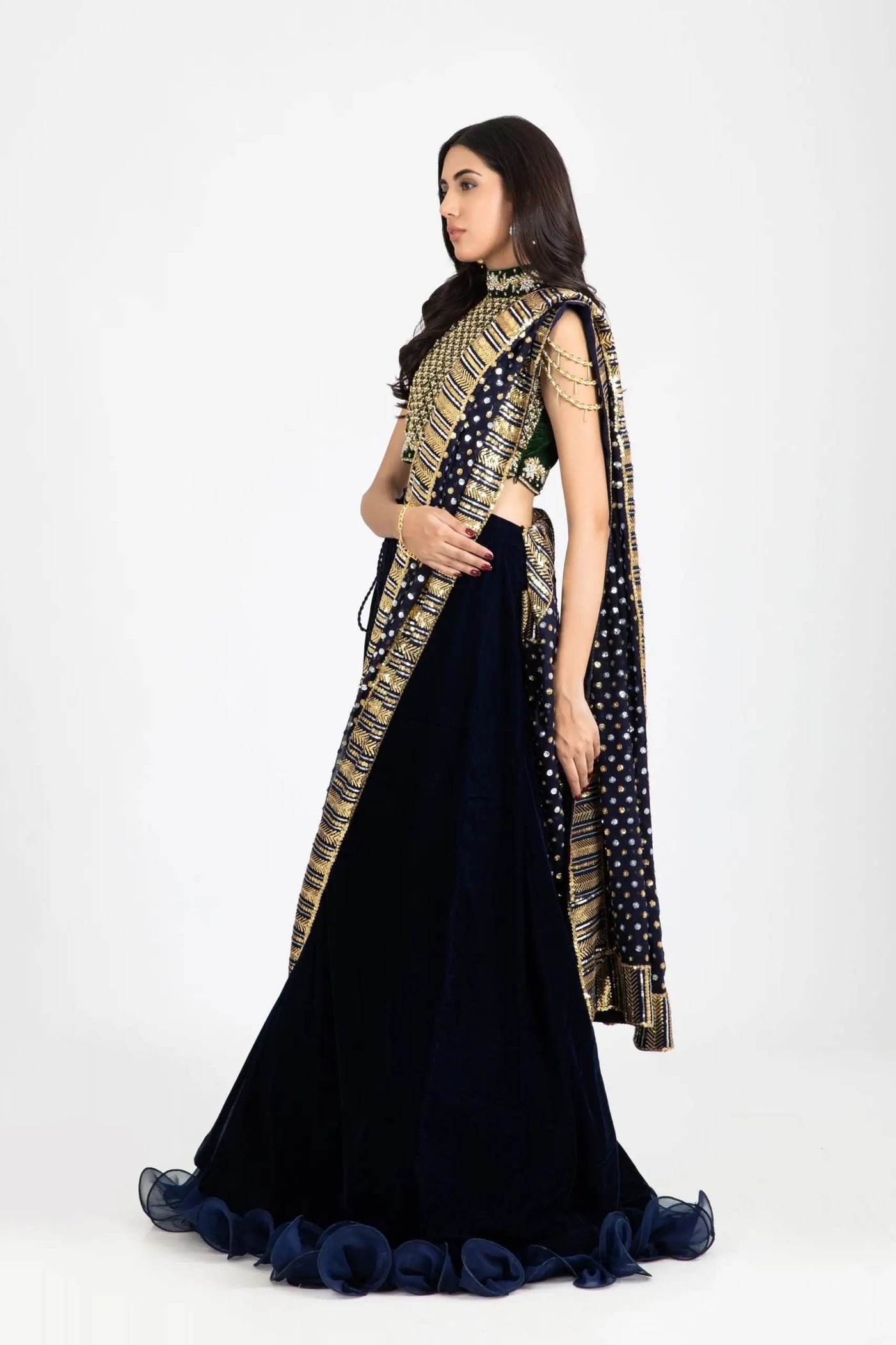 15182-Blue | Velvet '25 | Ayesha Somaya