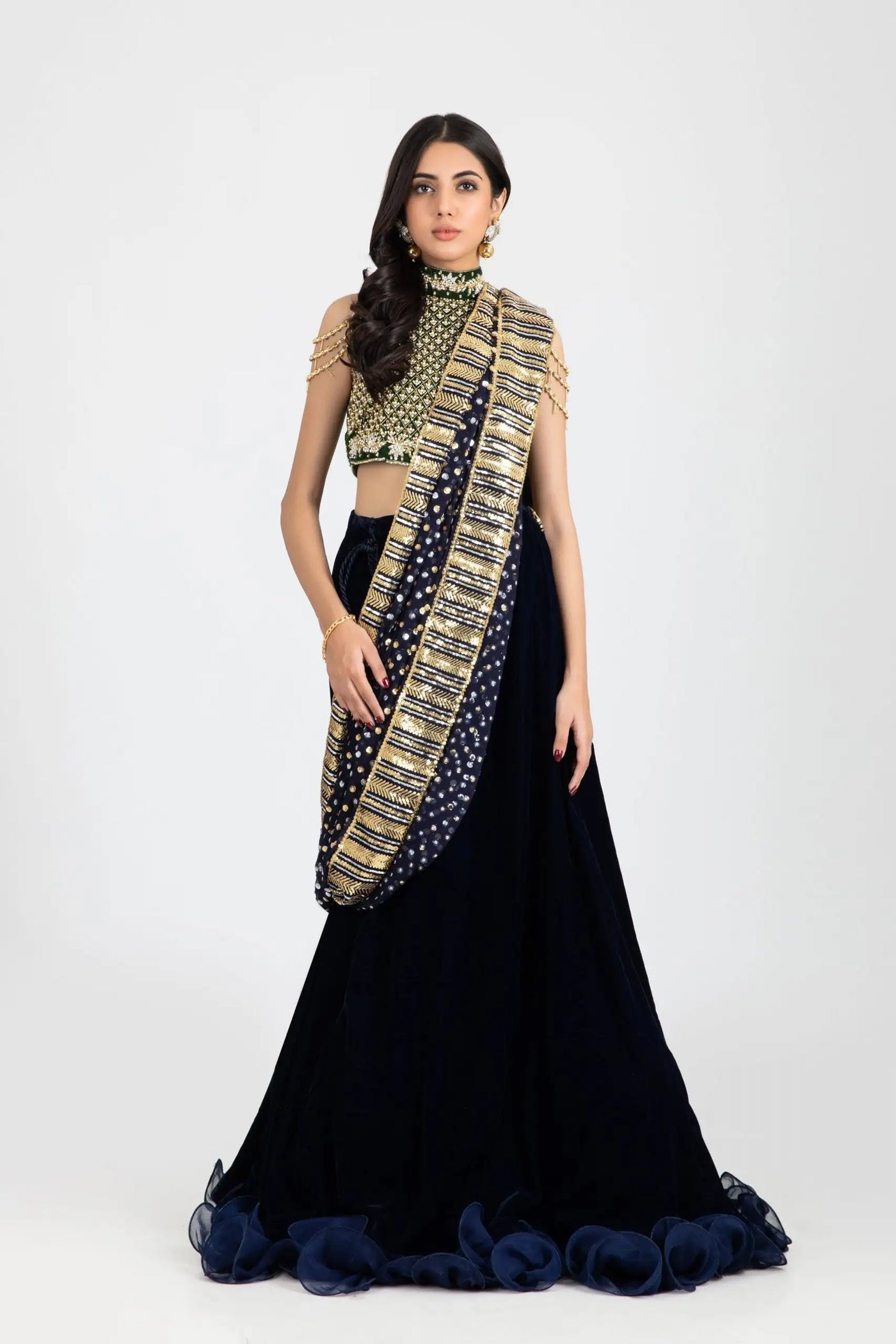 15182-Blue | Velvet '25 | Ayesha Somaya