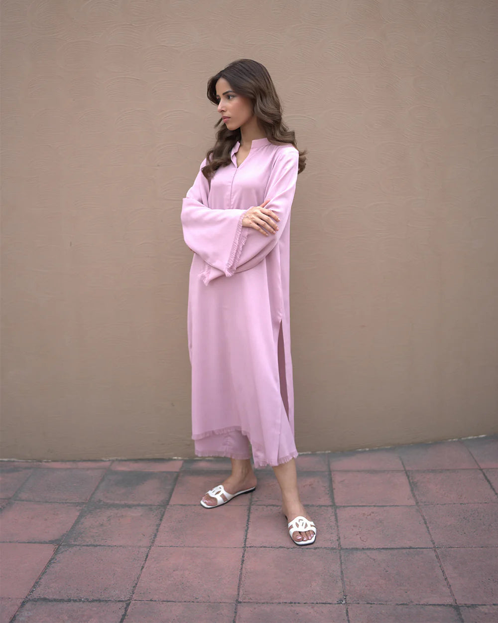 Tea Pink Fringe Set | LIRA