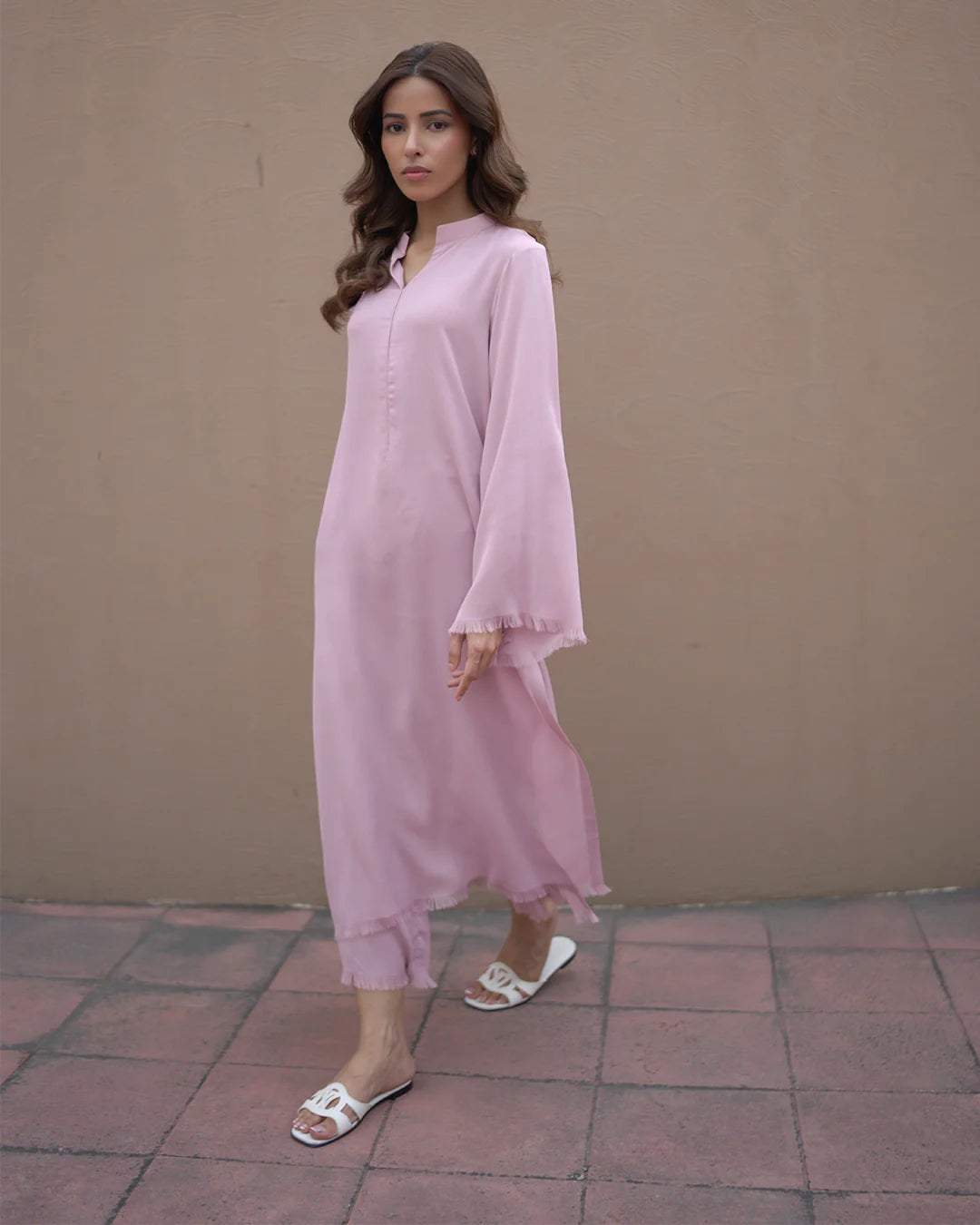 Tea Pink Fringe Set | LIRA