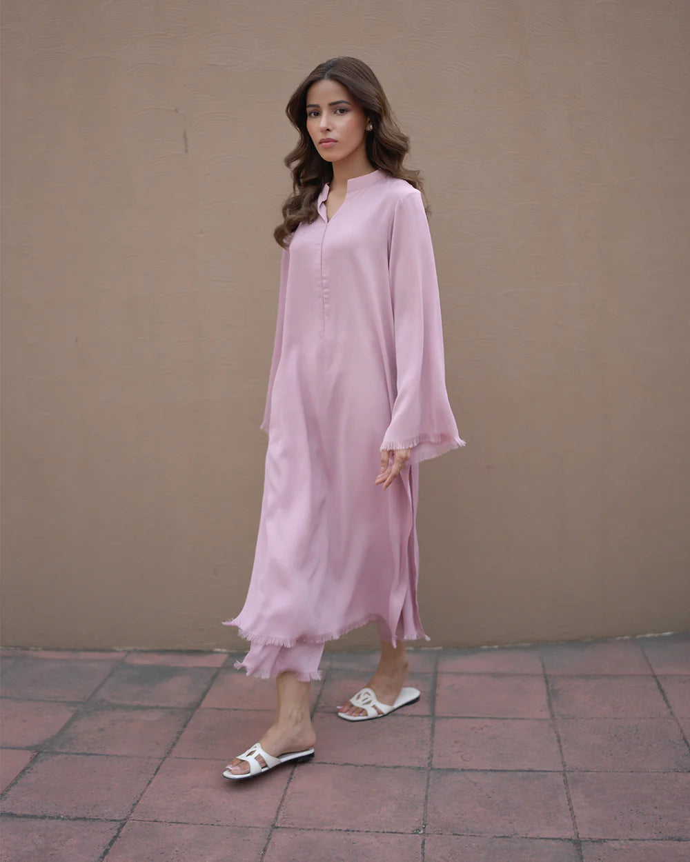 Tea Pink Fringe Set | LIRA