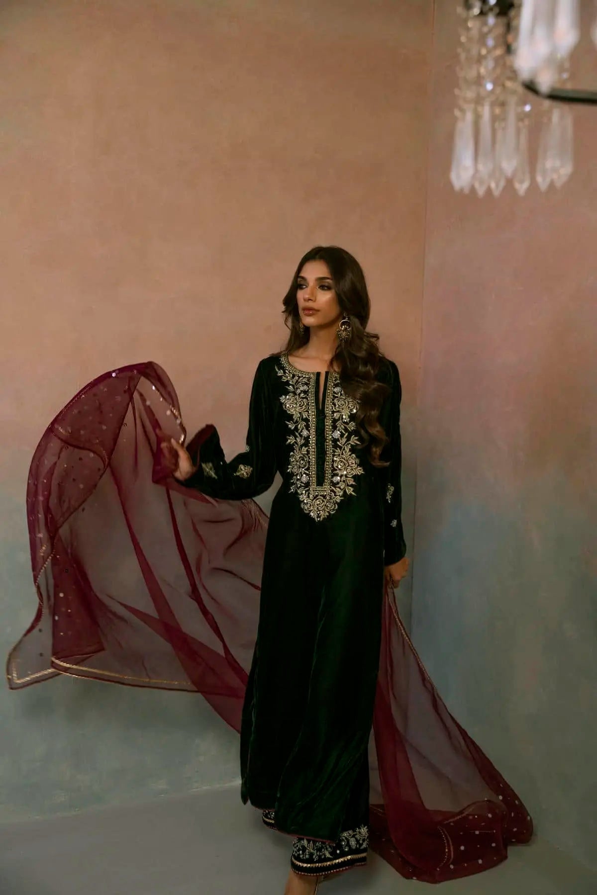 Enigma Green | Velvet '25 | Ayesha Somaya