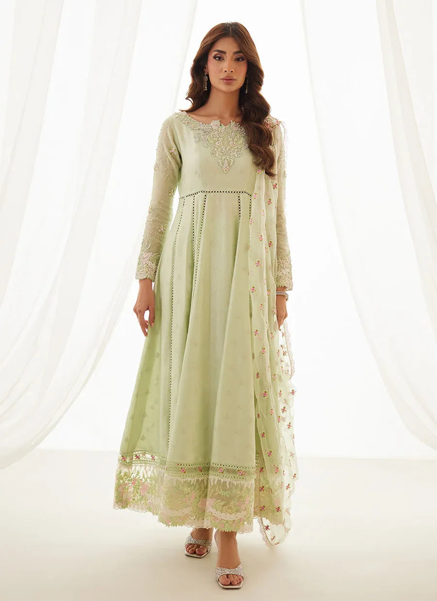 Leni Apple Green Shirt And Dupatta | LUXE PRET' 25 | FARAH TALIB AZIZ