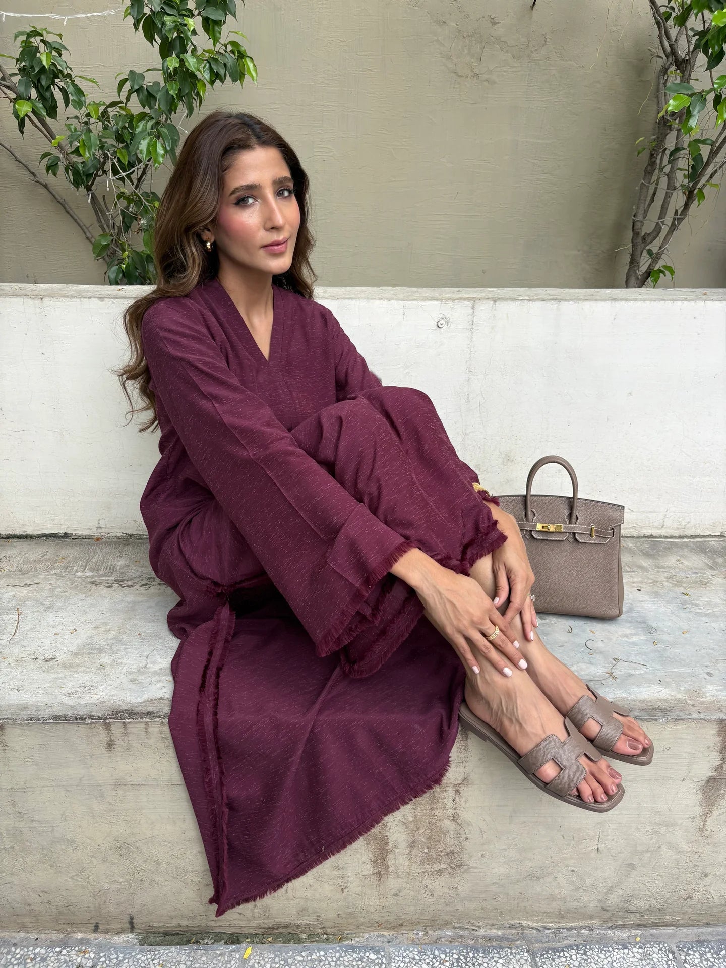 BURGUNDY DHAAGA SET | SAK ATELIER