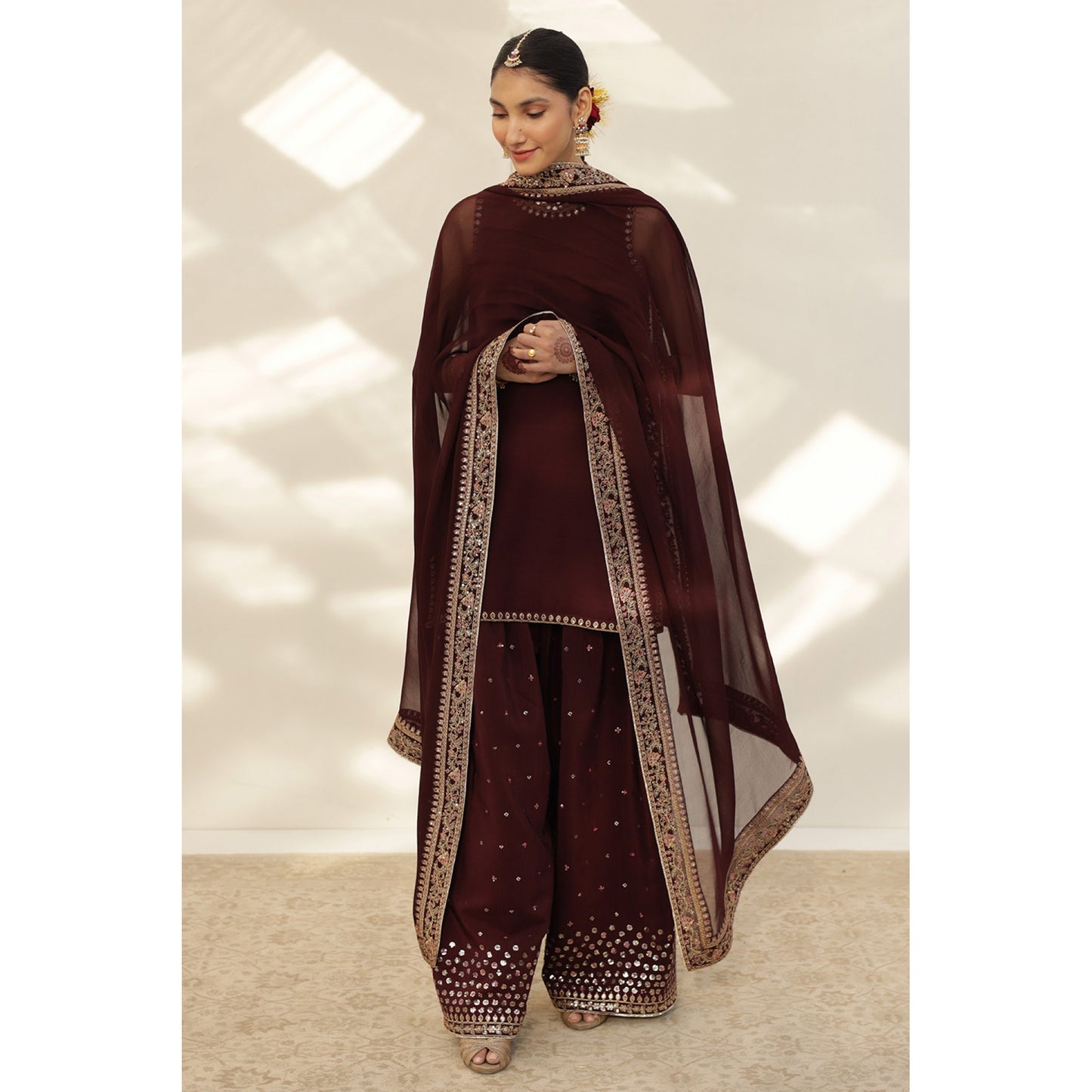 BURGUNDY OUTFIT | DYOT | FESTIVE' 25