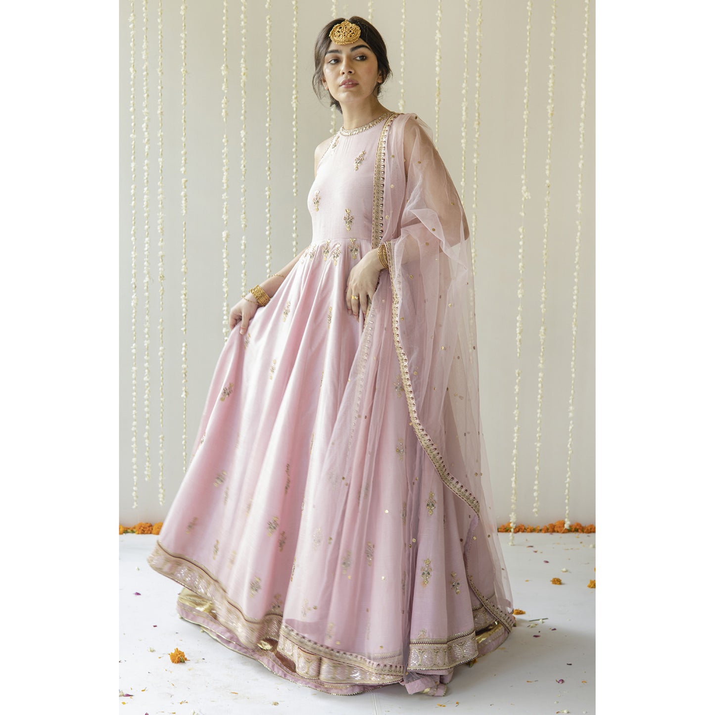 PINK ANARKALI | ZARI-FORMAL | DYOT