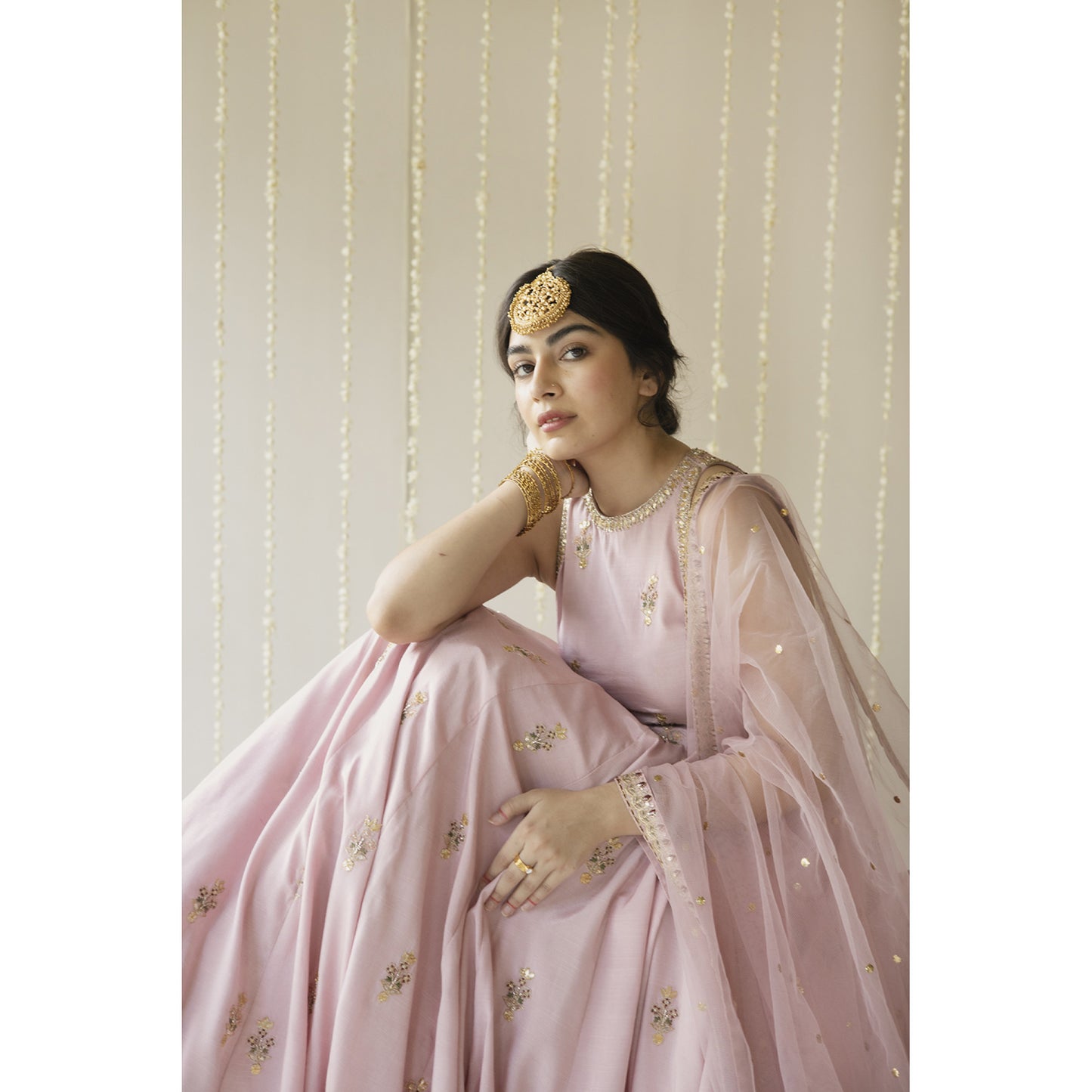 PINK ANARKALI | ZARI-FORMAL | DYOT