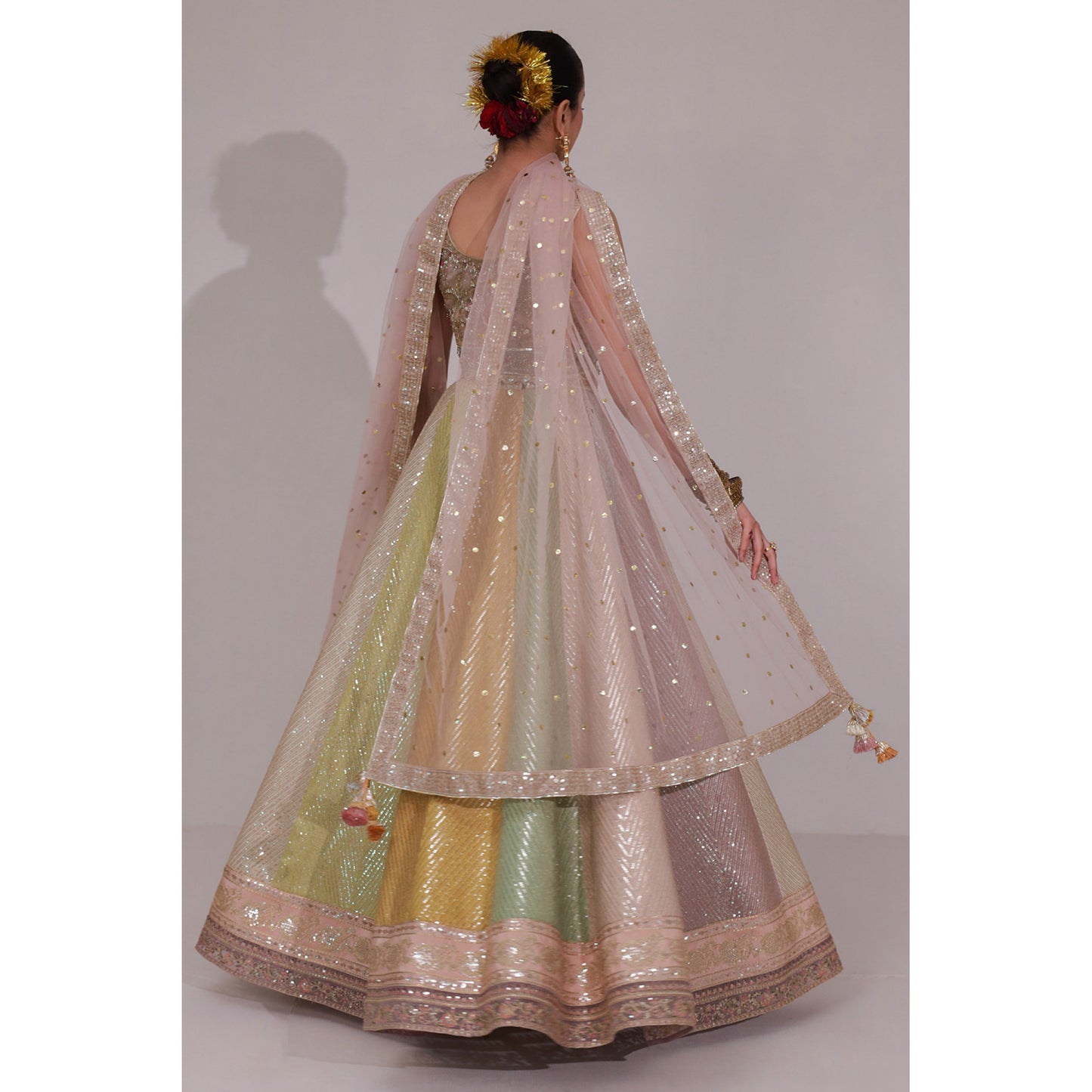PASTEL LEHNGA CHOLI | SHEESHAM 24 / 25 DYOT
