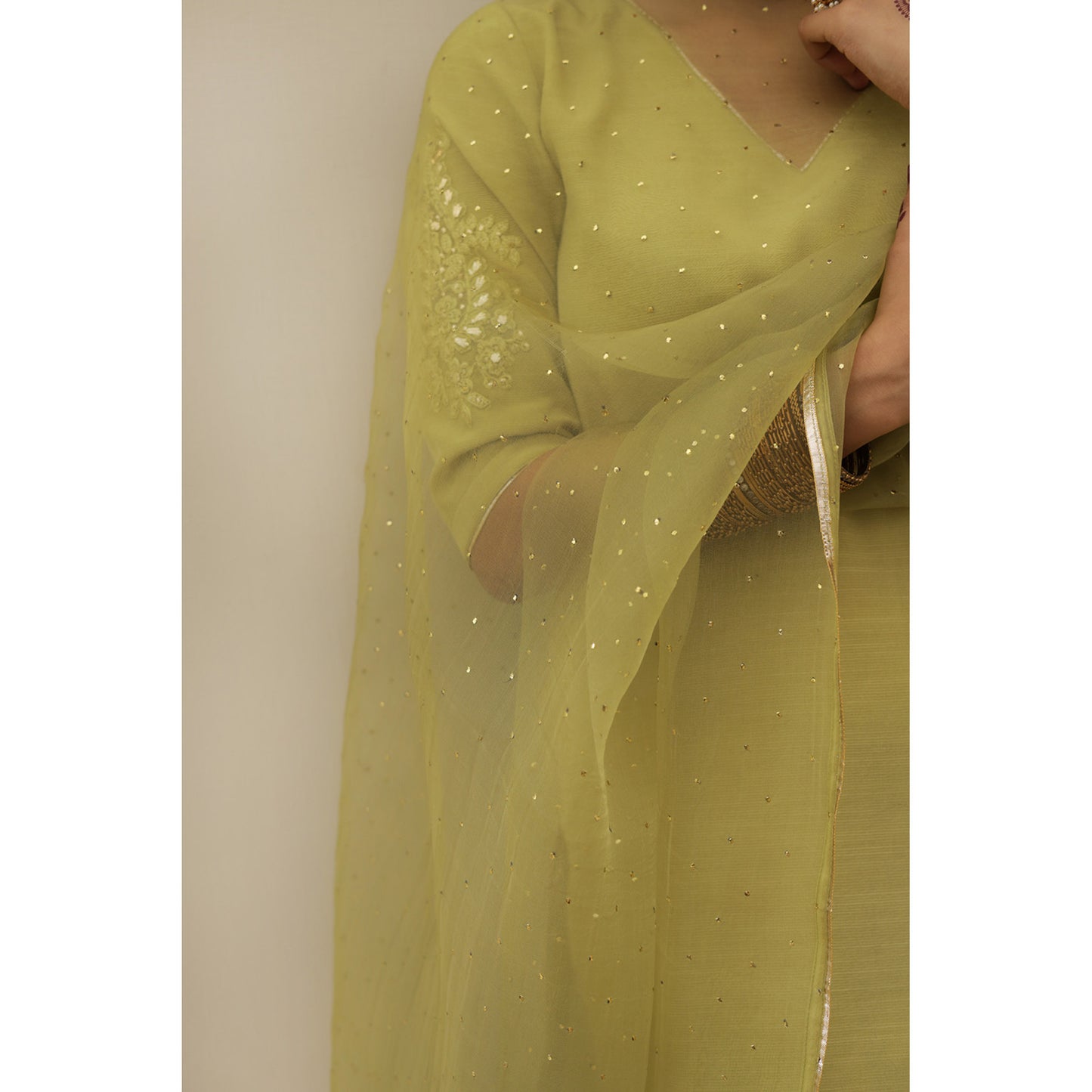 AVACADO GREEN OUTFIT | DYOT | FESTIVE' 25