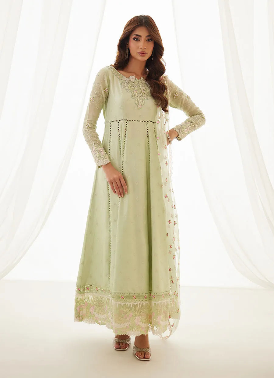 Leni Apple Green Shirt And Dupatta | LUXE PRET' 25 | FARAH TALIB AZIZ