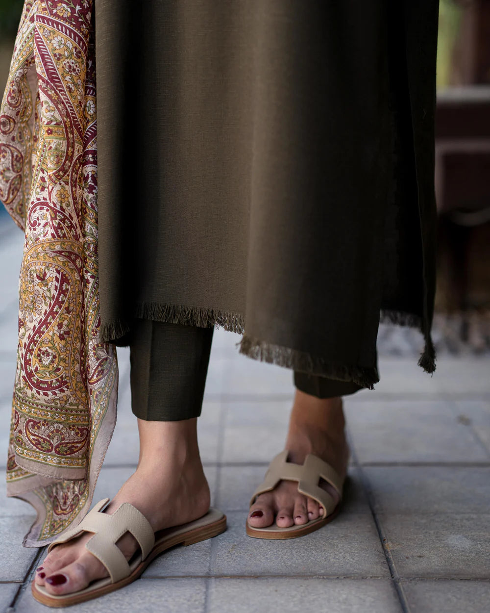Olive Karandi Fringe Set | LIRA