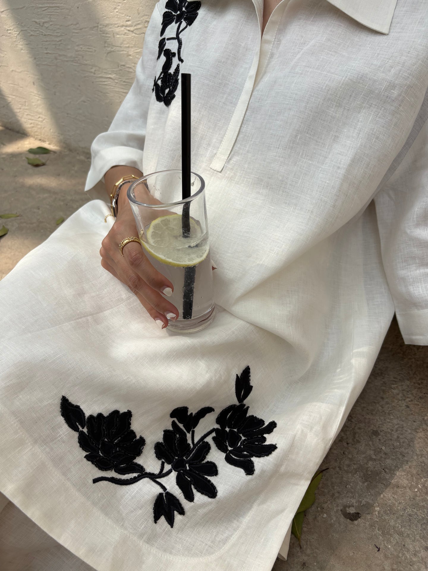 COCO WHITE LINEN SET | Sak Atelier
