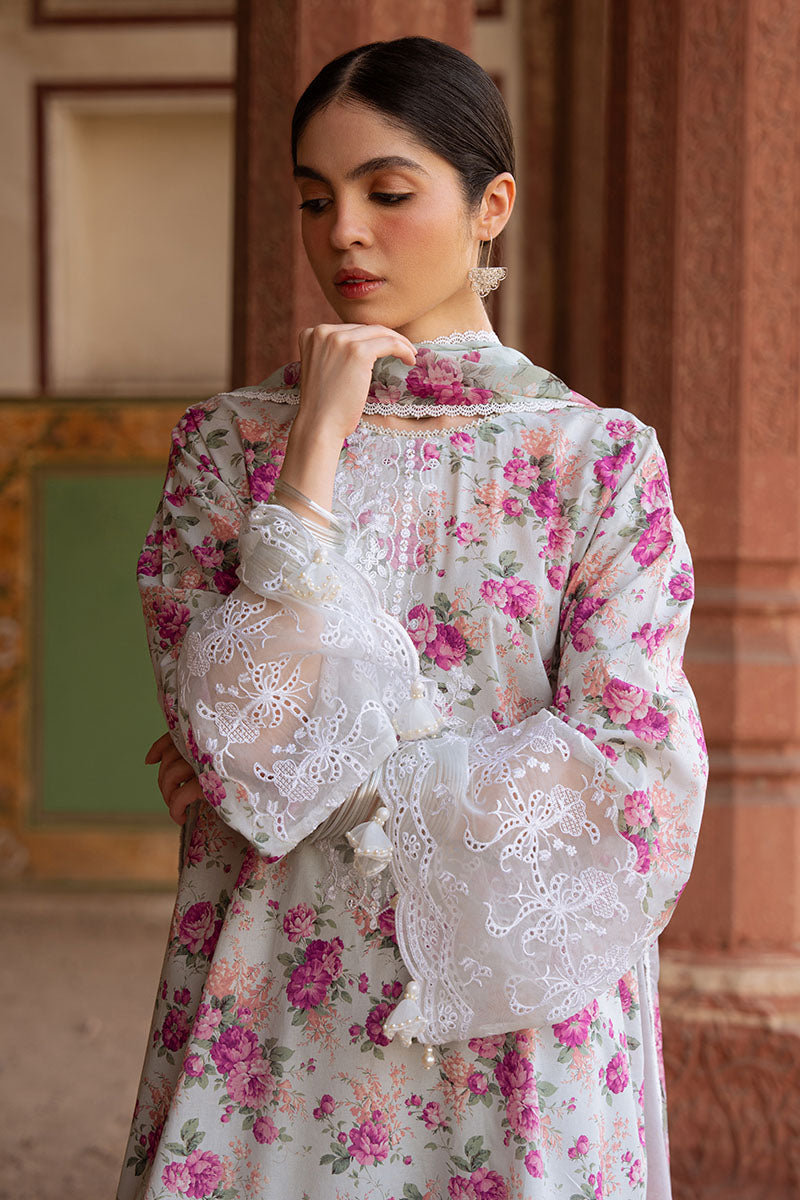 SPARKLING GEM-3PC PRINTED LAWN SUIT | Cross Stitch
