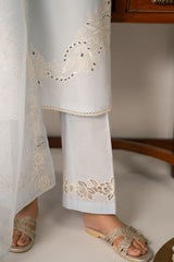 FLORET GLOW-3 PC (SHIRT, DUPATTA & TROUSER) | CROSS STITCH