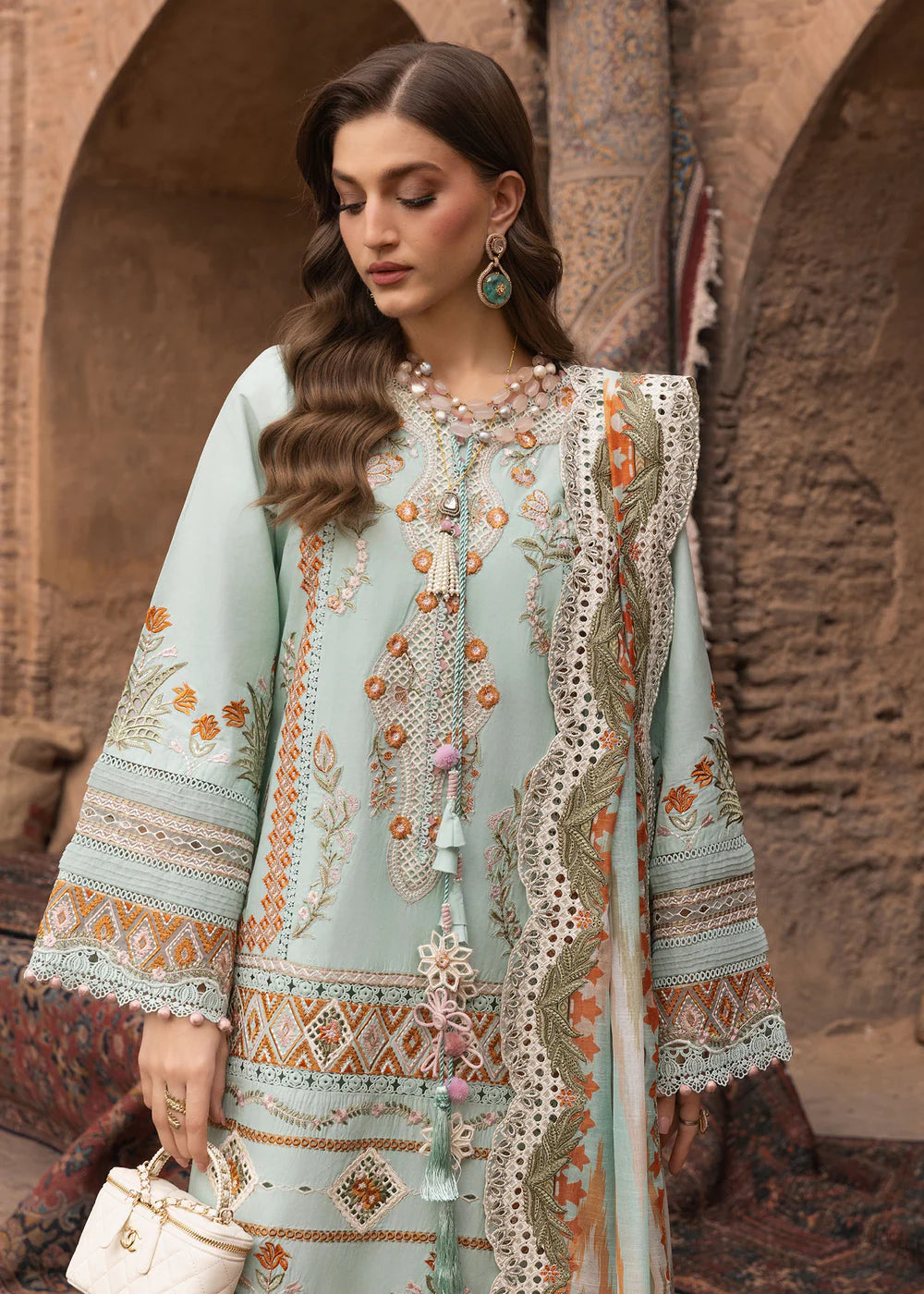 RUNA-8-A | Breeze Unstitched Lawn'26 | Saira Shakira