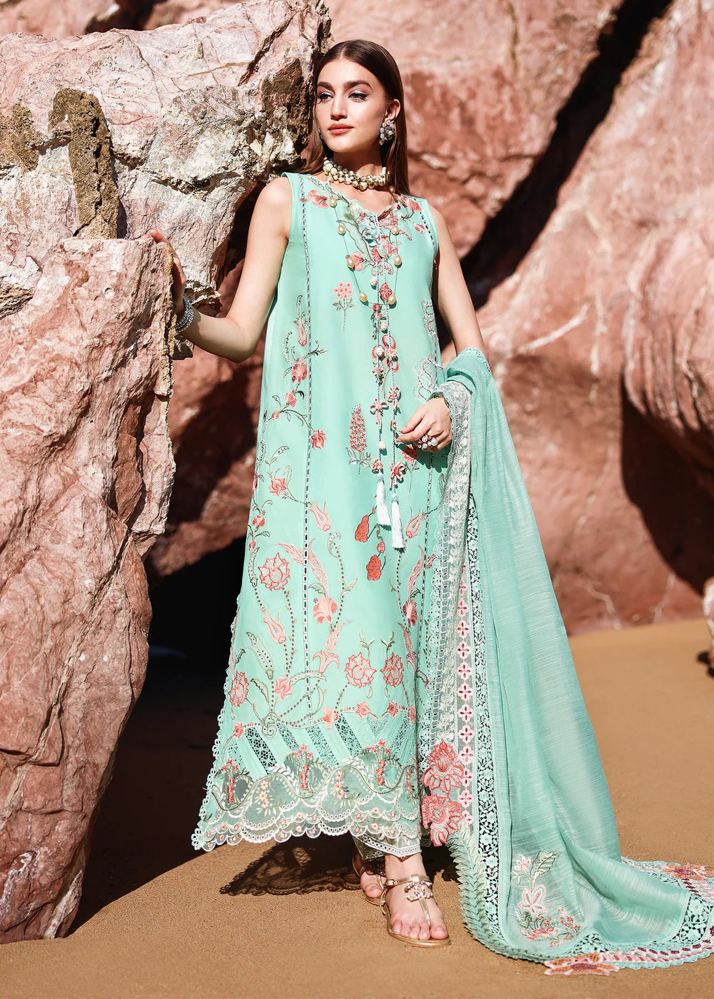 NOOR-2-B | Breeze Unstitched Lawn'26 | Saira Shakira