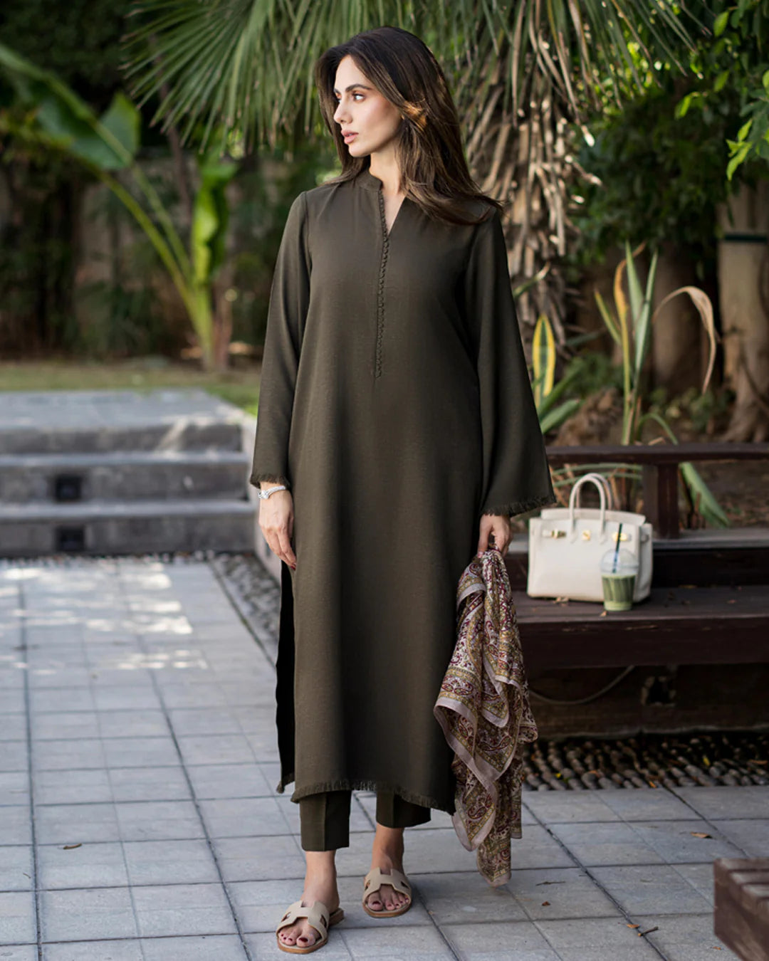 Olive Karandi Fringe Set | LIRA
