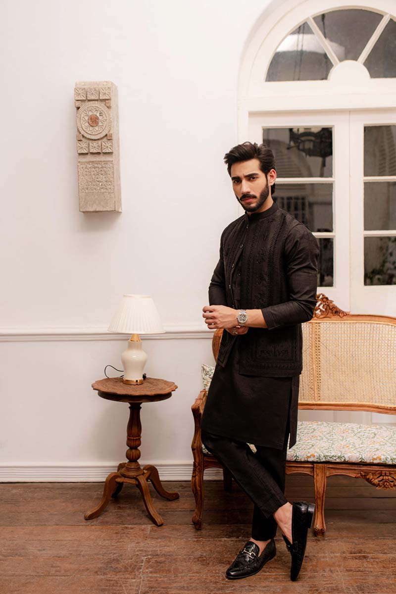 MP-02 WAISTCOAT| Qalamkar Menswear