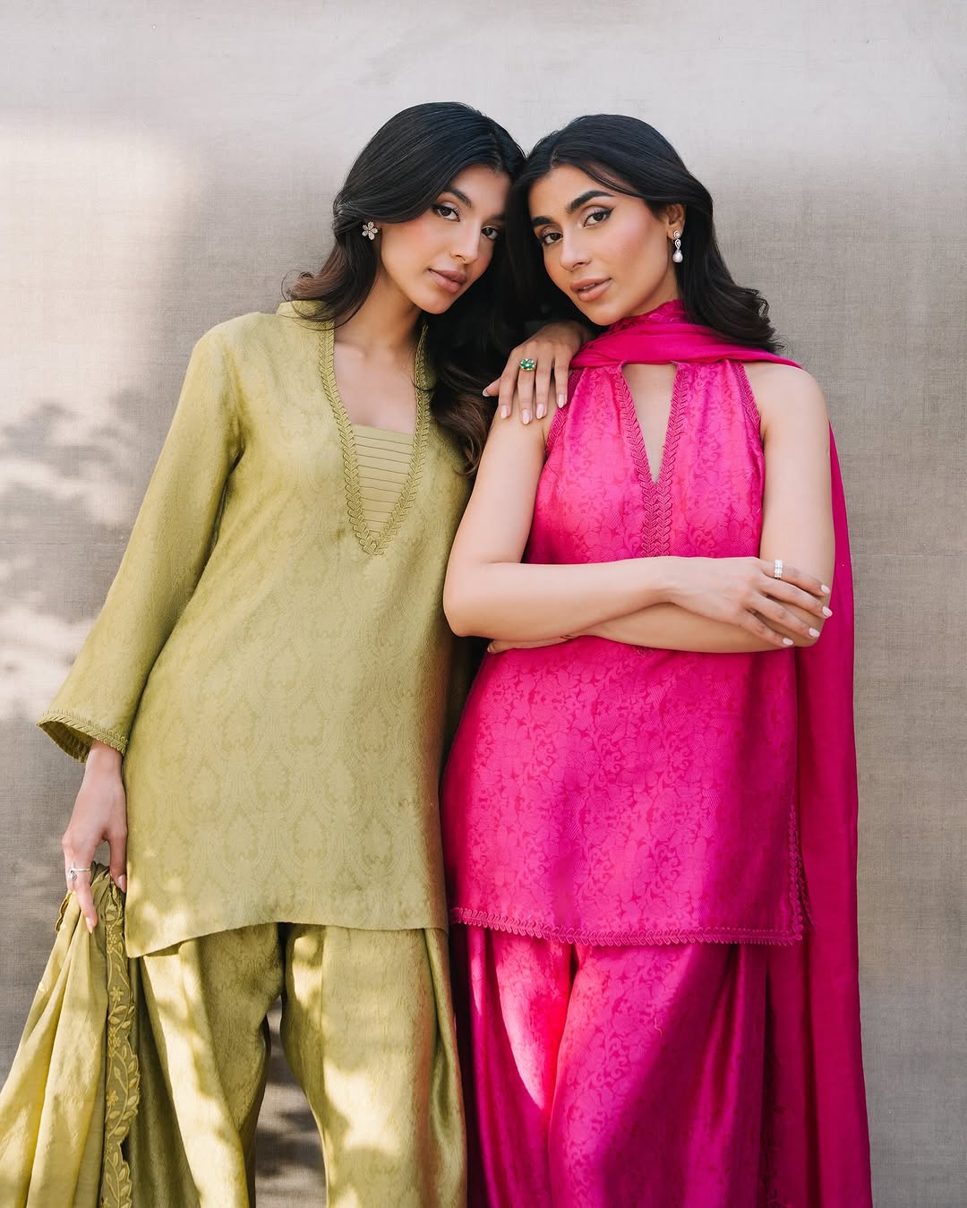 The Raha Set - Fuschia Pink | Nadia Khan