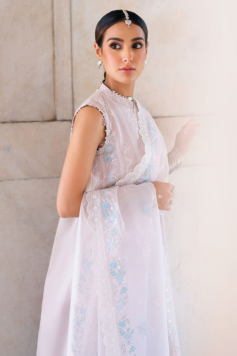 HUSHED MAUVE-3PC EMBROIDERED LAWN SUIT | Cross Stitch