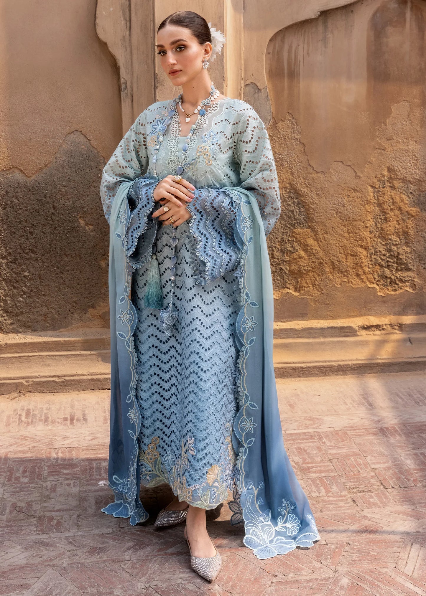 OMBRE LOVE - D8A | Flow By Crimson Lawn'26 | CRIMSON