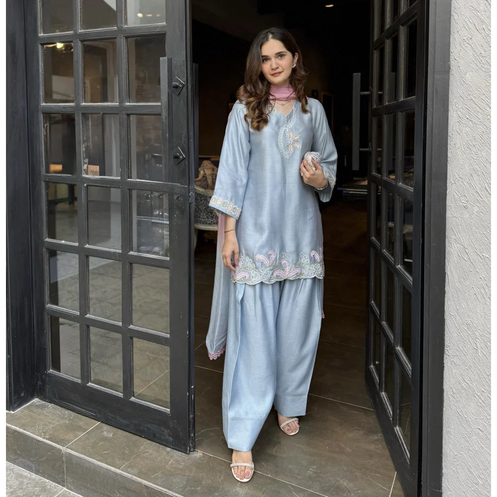 PERIWINKLE FULL SET | NIMRAH HAFSA