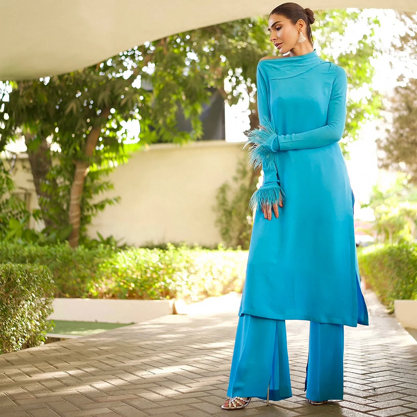 Blue Georgette | SADAF KANWAL
