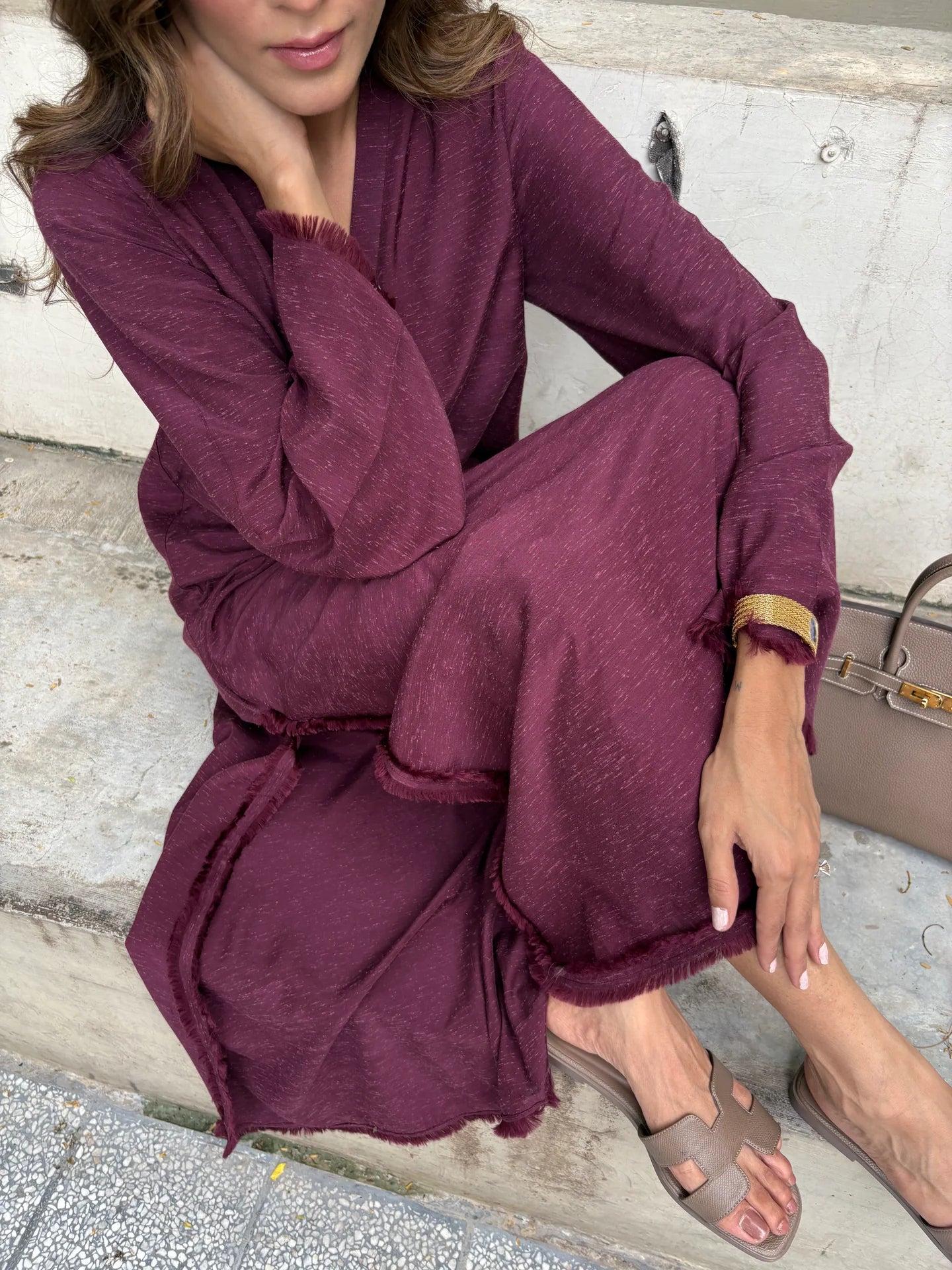BURGUNDY DHAAGA SET | SAK ATELIER