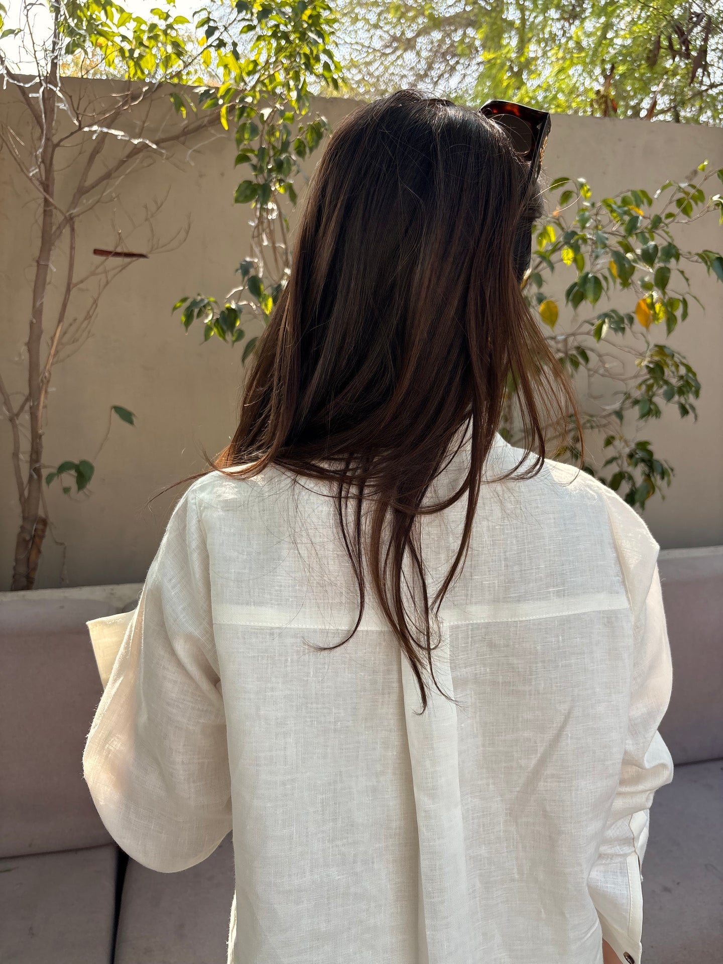 COLLARED LINEN SET | Sak Atelier