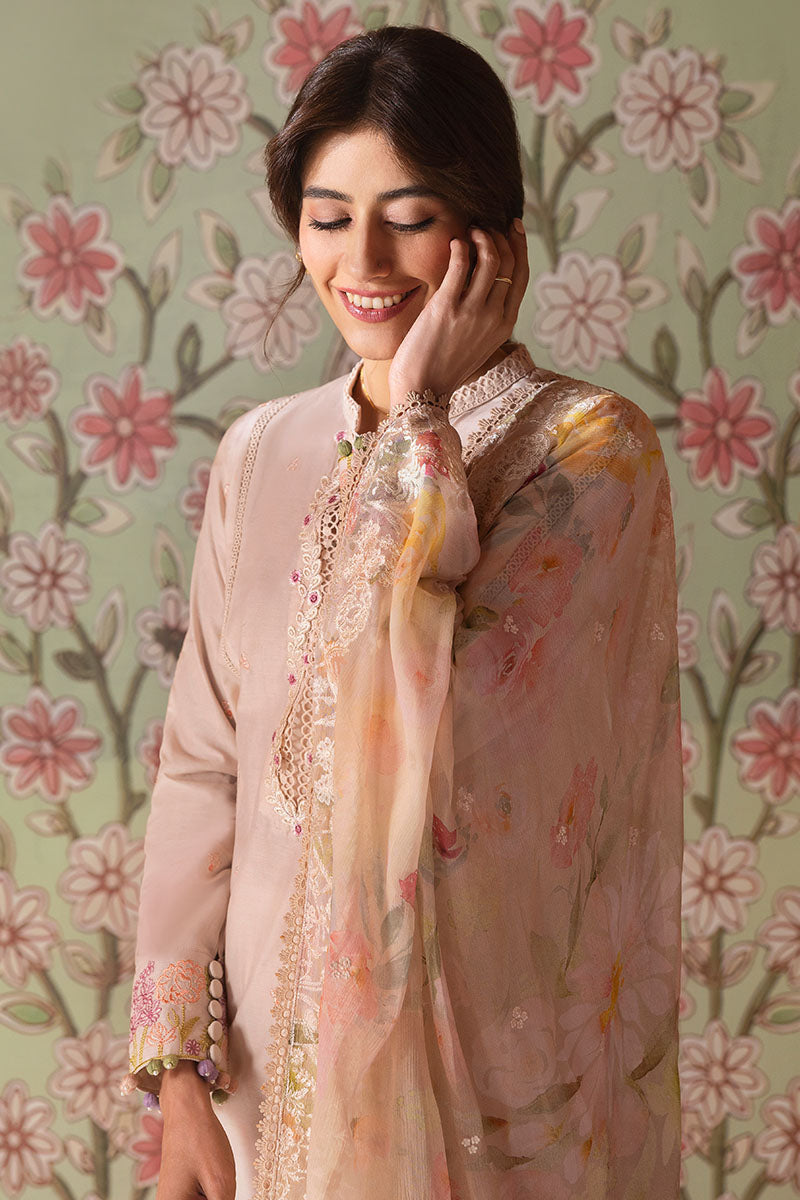 CORAL CARNATION-3PC PRINTED LAWN SUIT | Cross Stitch