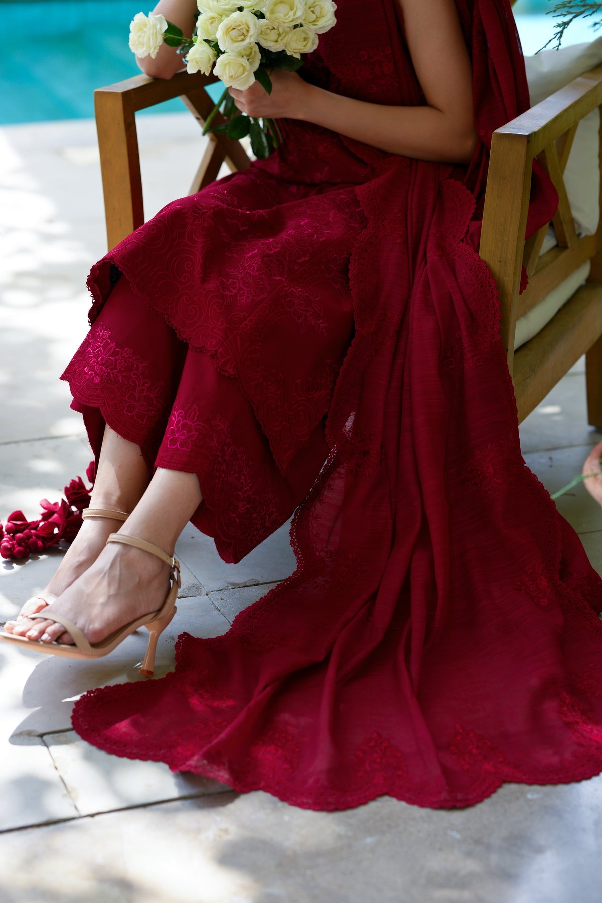 CRIMSON LUXURY PRINTED EMBROIDERED LAWN SET (NEL-25612) | ZAIB