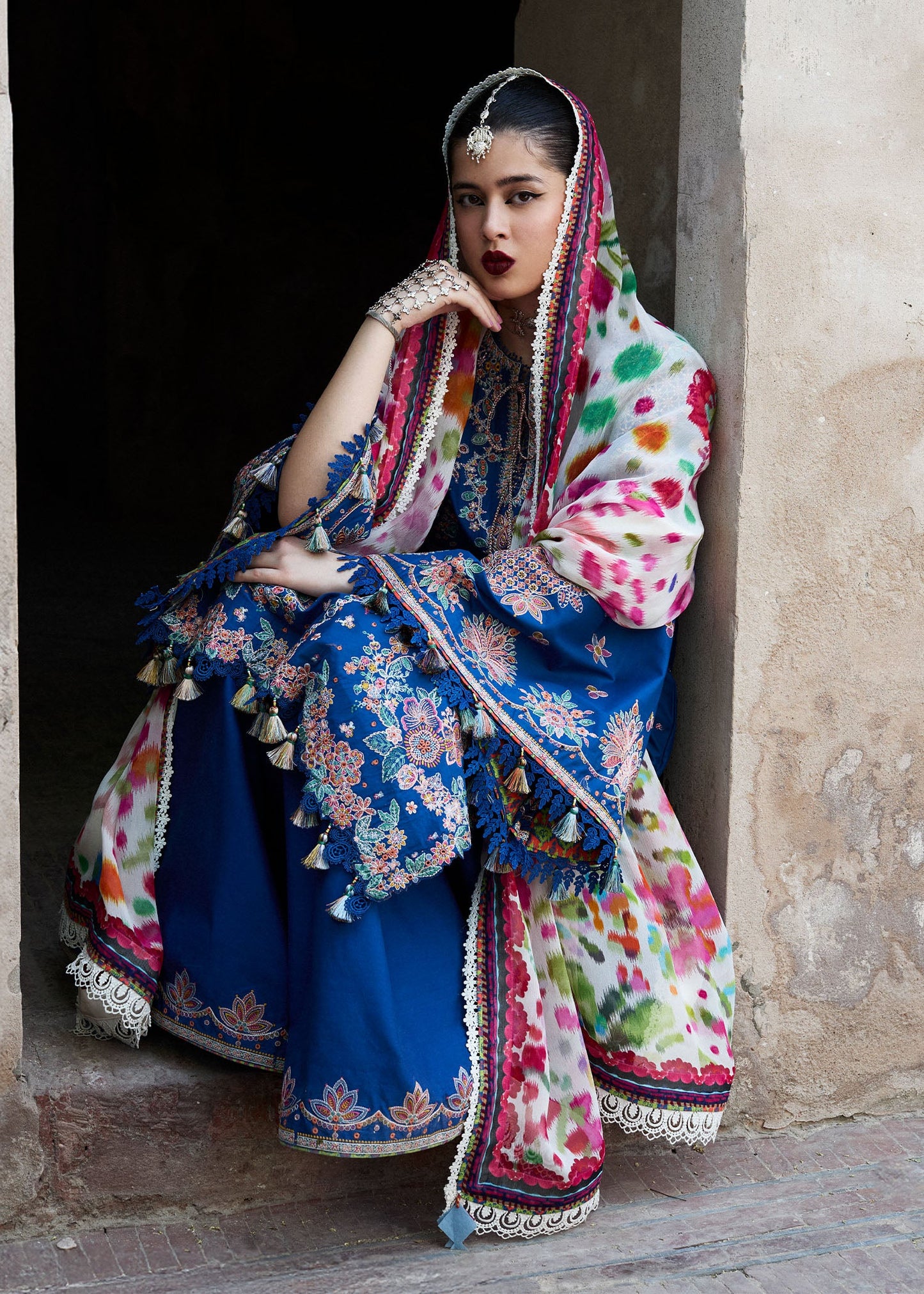 Zarqa | Hussain Rehar Luxury Lawn’25