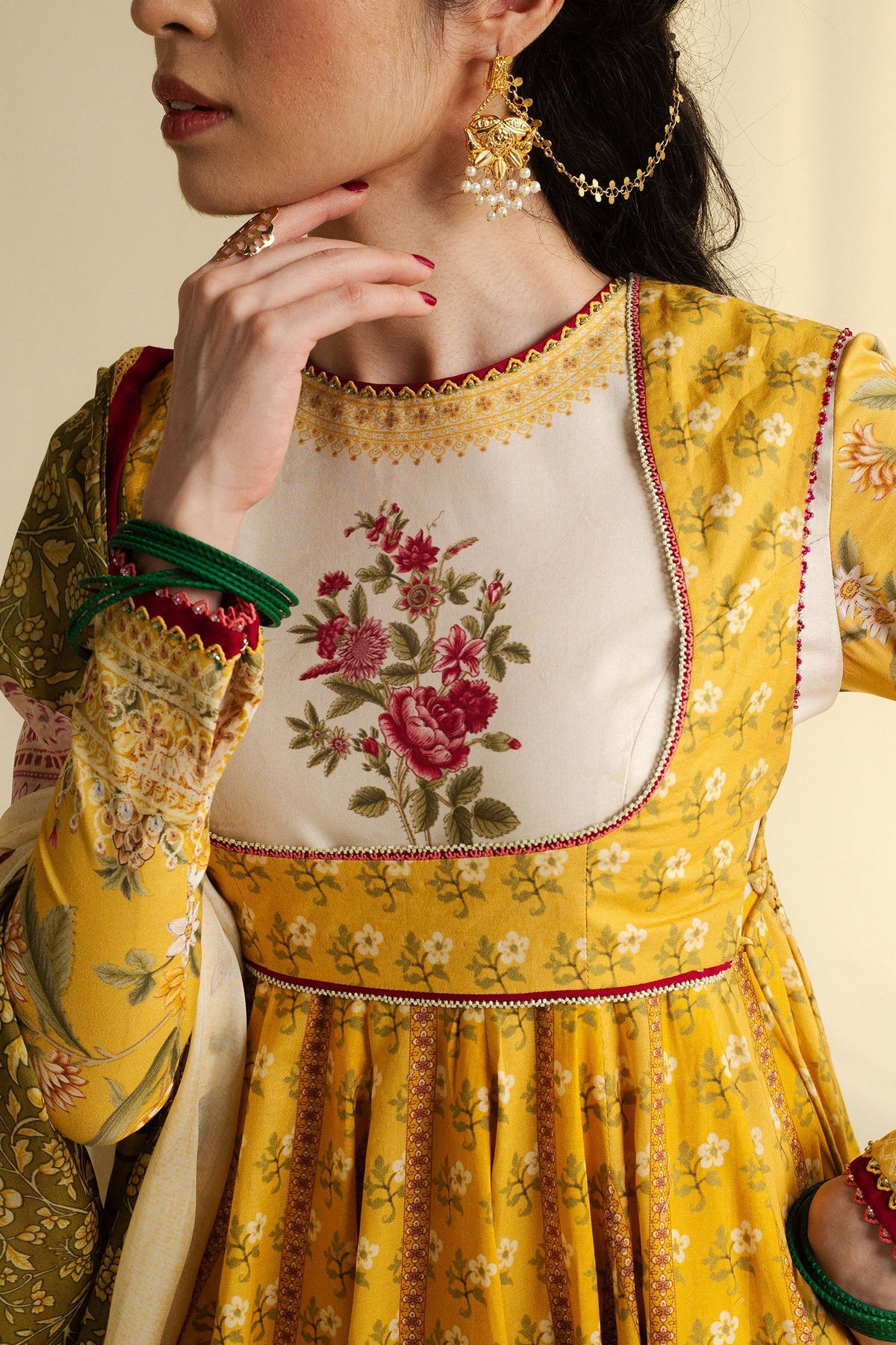 Amaltas-D3 | Zara Shahjahan Unstitched Anarkali’25 (RTS)