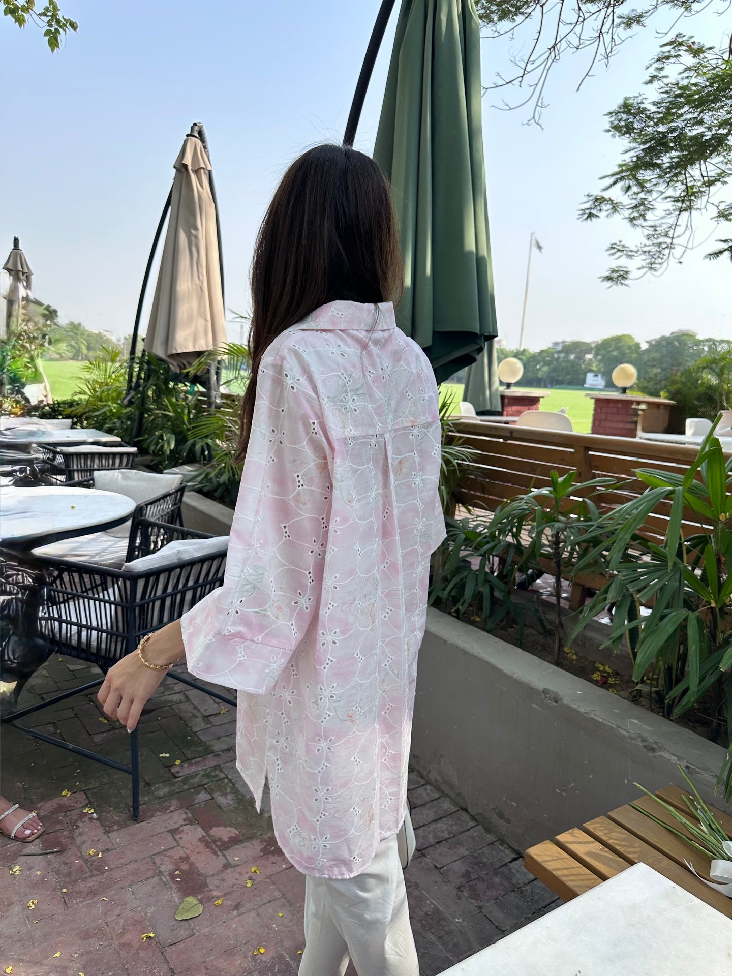 PINK LAWN TOBY TUNIC WITH TULIP SHALWAR | Sak Atelier