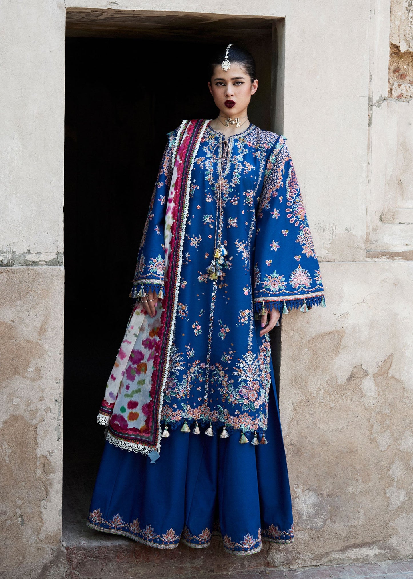 Zarqa | Hussain Rehar Luxury Lawn’25