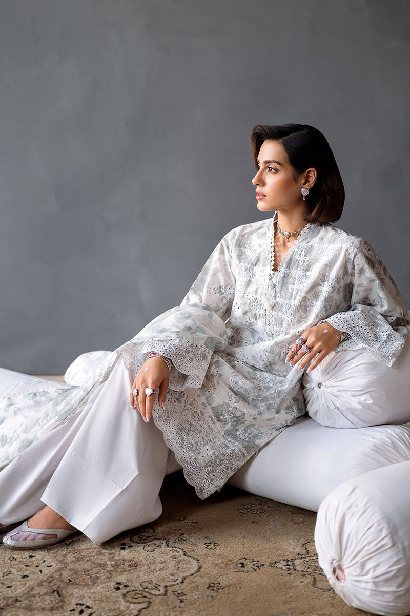 MESH BLOOM-3PC PRINTED LAWN SUIT | Cross Stitch