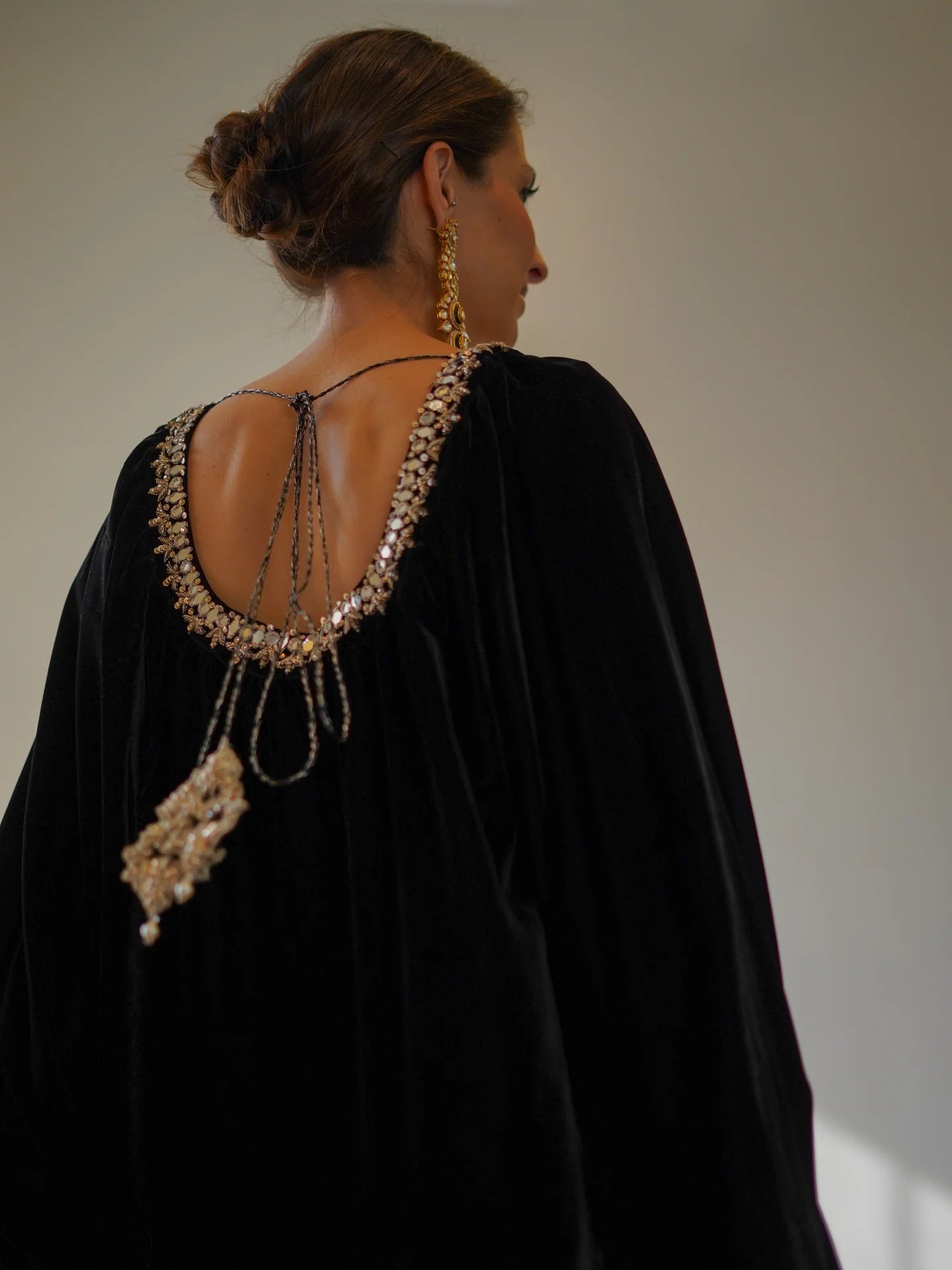 BLACK DENIRO KAFTAAN | SAK ATELIER