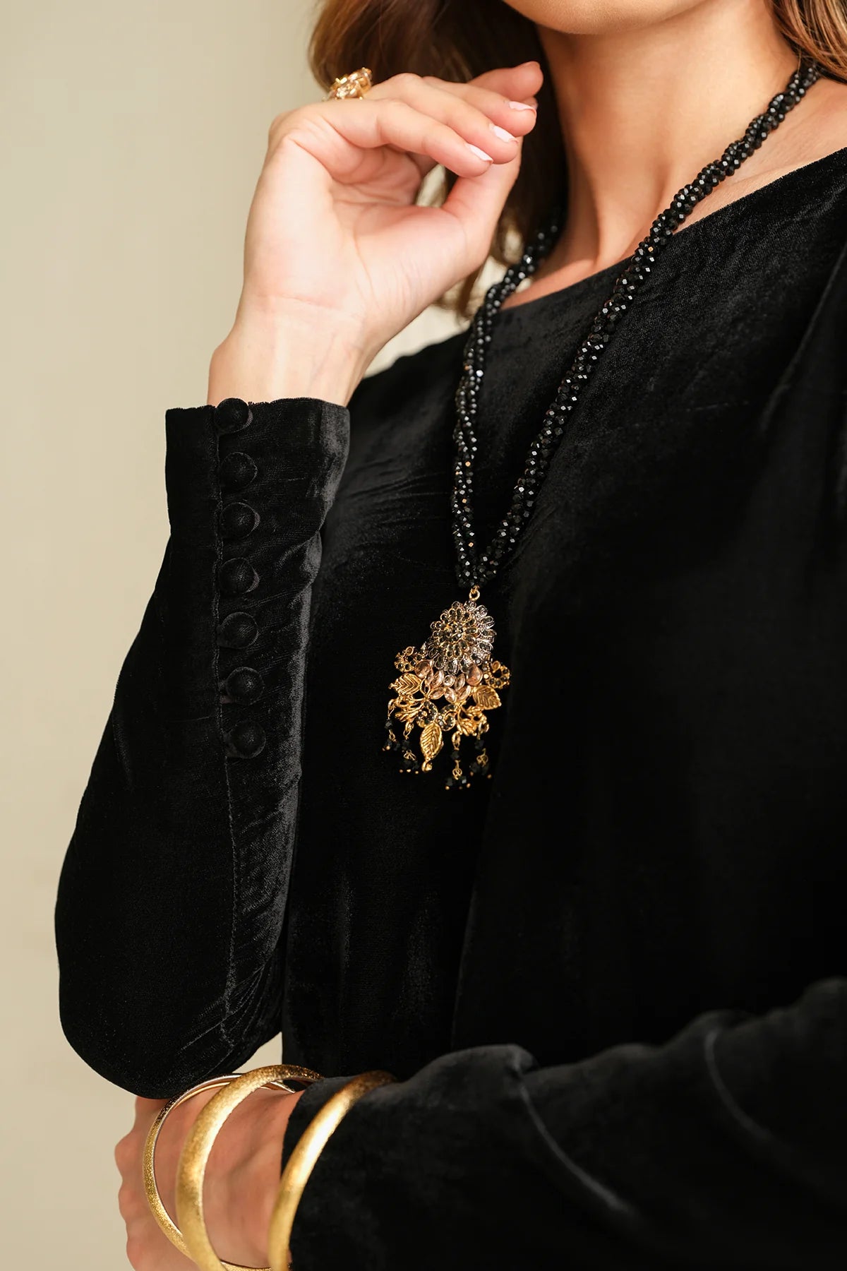 SOLID VELVET SUIT PR-1010 | Baroque