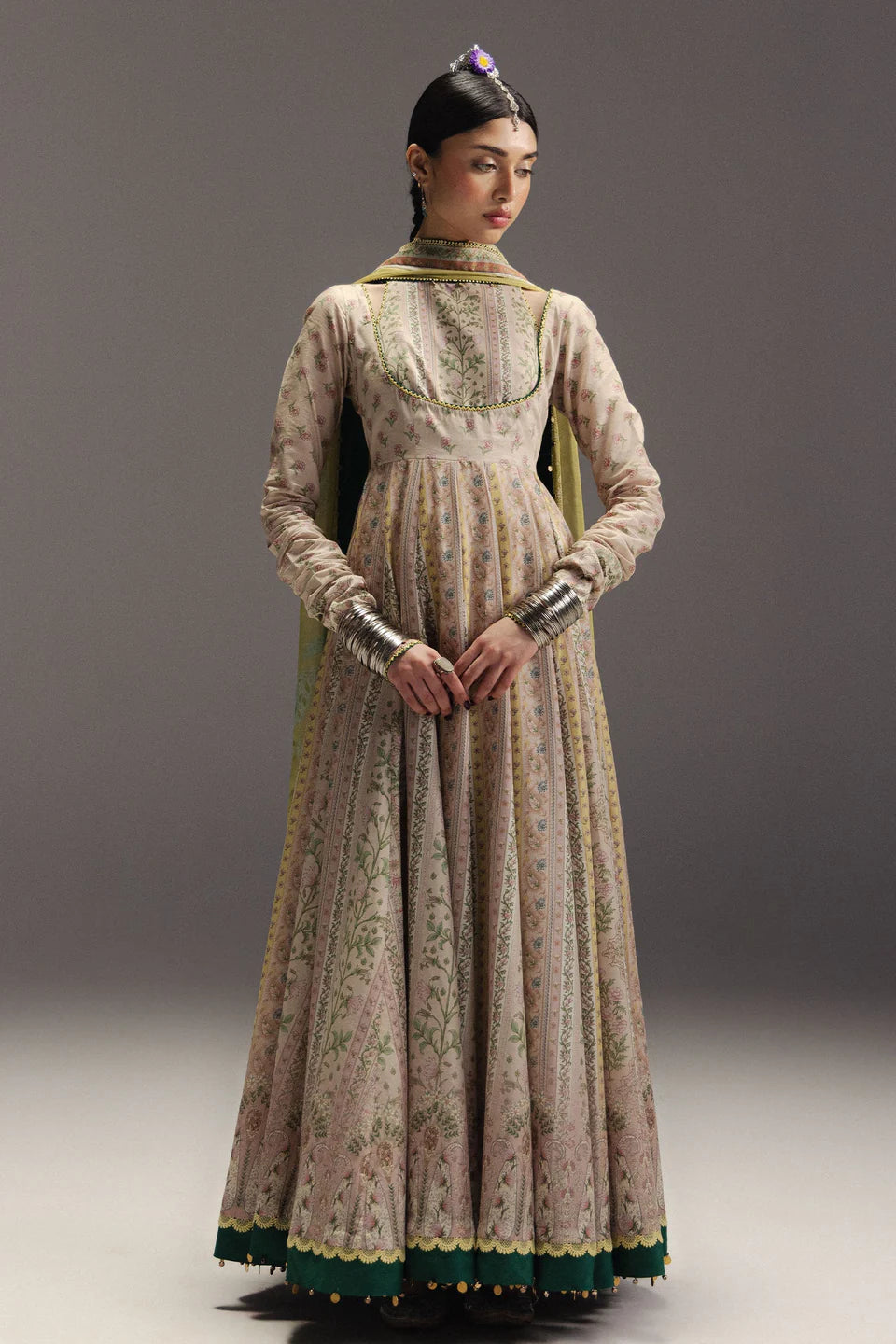 HOORAIN-D8 | Zara Shahjahan Unstitched Anarkali’26