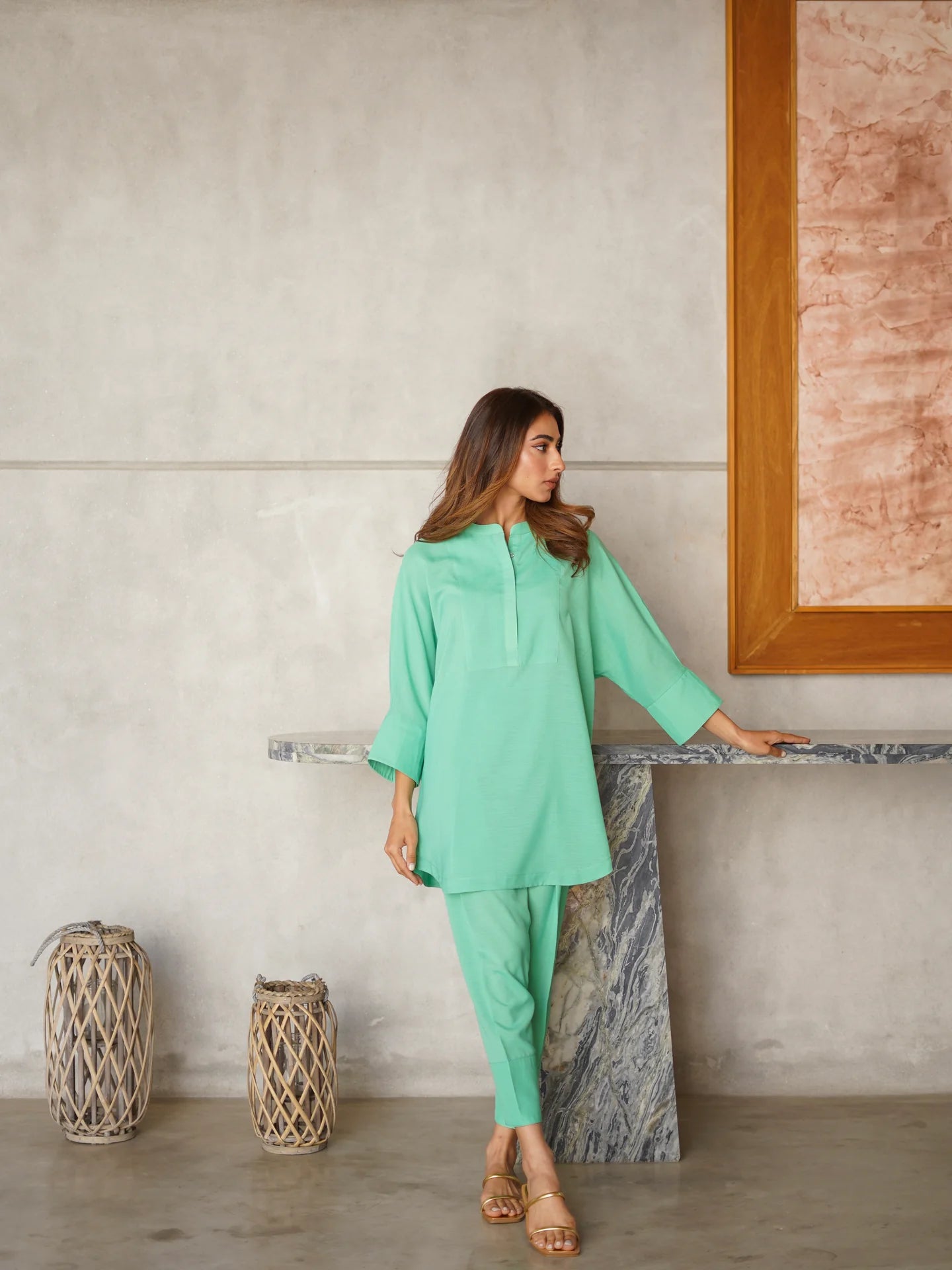 MINT SKINNY SET | Sak Atelier
