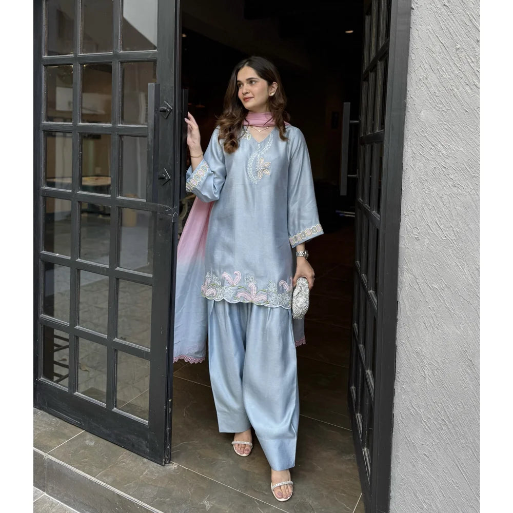 PERIWINKLE FULL SET | NIMRAH HAFSA