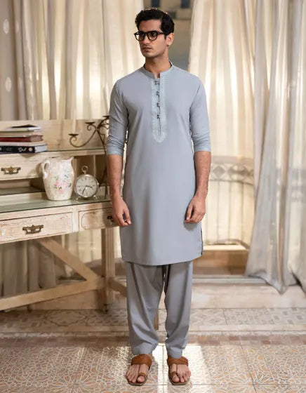 JADE BLENDED FORMAL KAMEEZ SHALWAR | JUNAID JAMSHED MENSWEAR